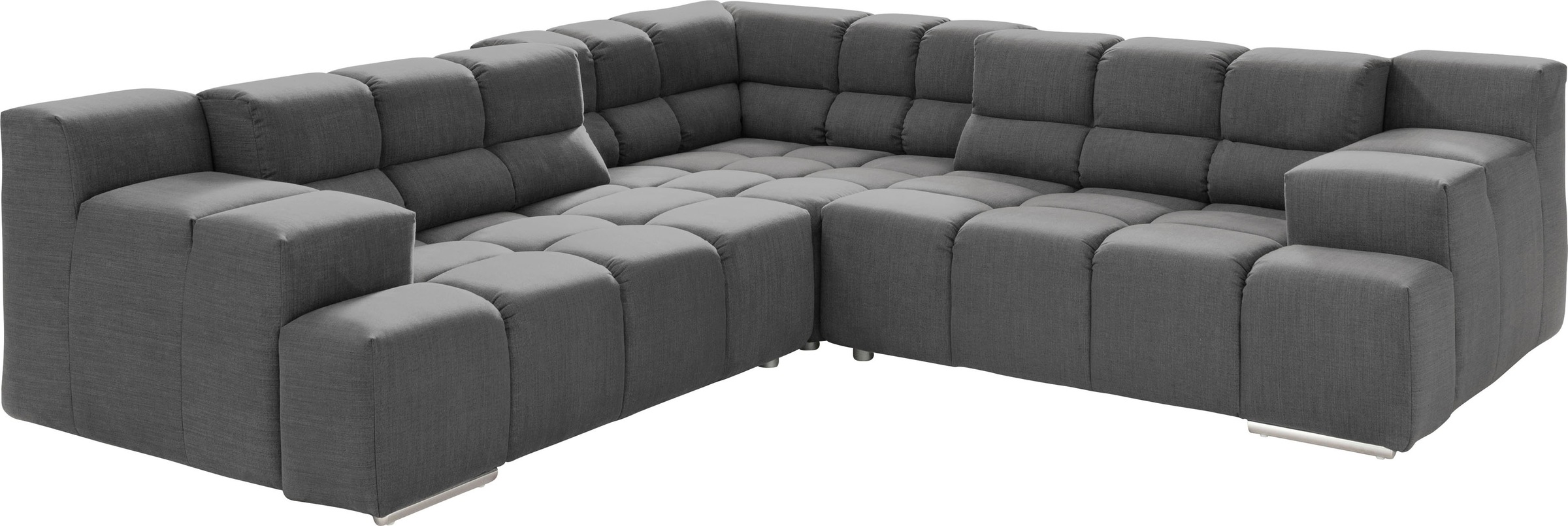 designwerk Ecksofa »Temple L-Form, tolles Designsofa«, mit Sitztiefenverstellung