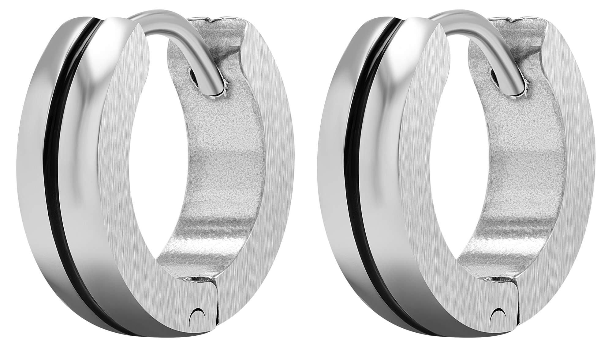 Adelia´s Paar Creolen »Unisex Ohrringe ¿ Creole aus Edelstahl«