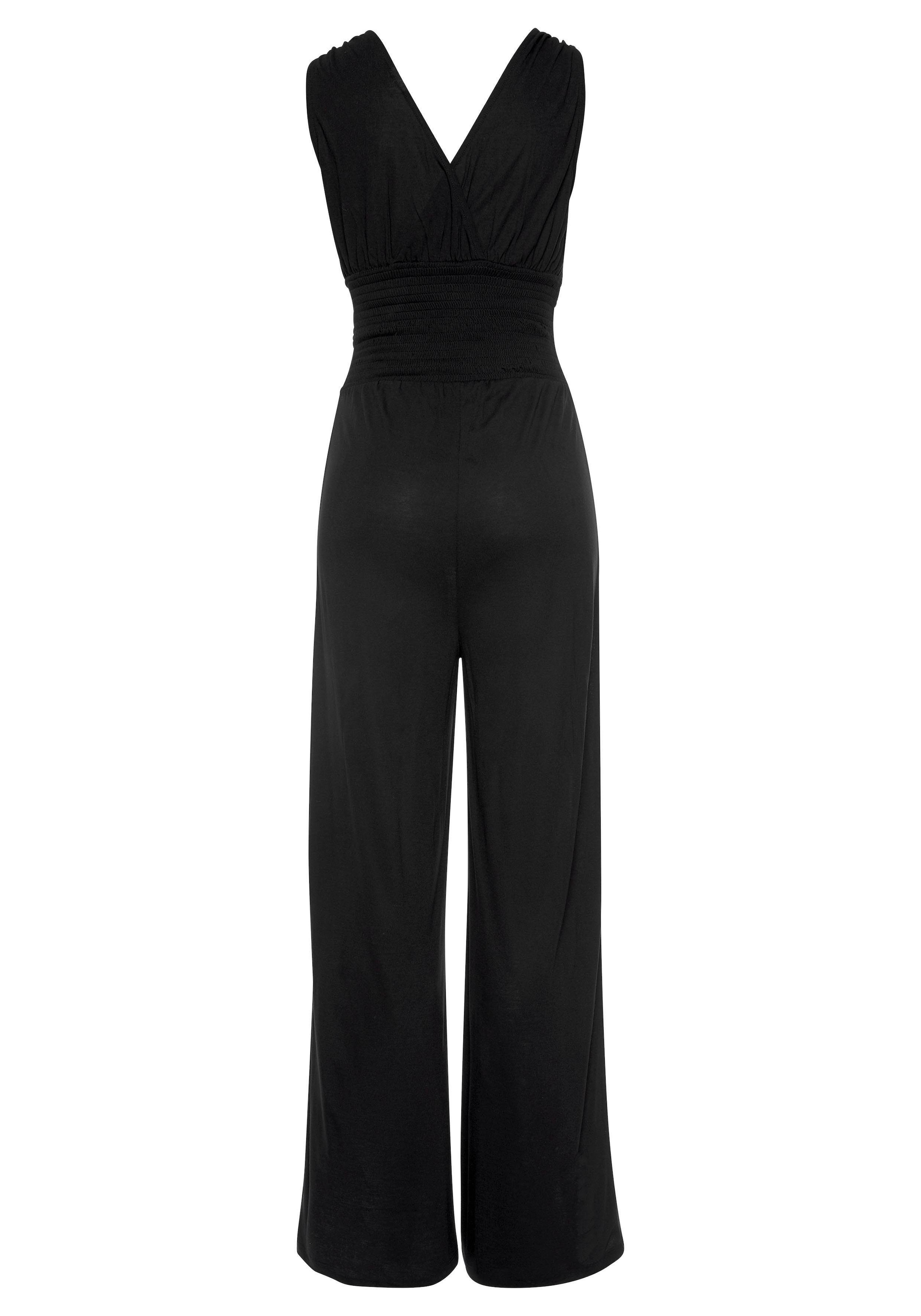 LASCANA Overall, mit Bändern zum Raffen der Träger, sommerlicher Jumpsuit