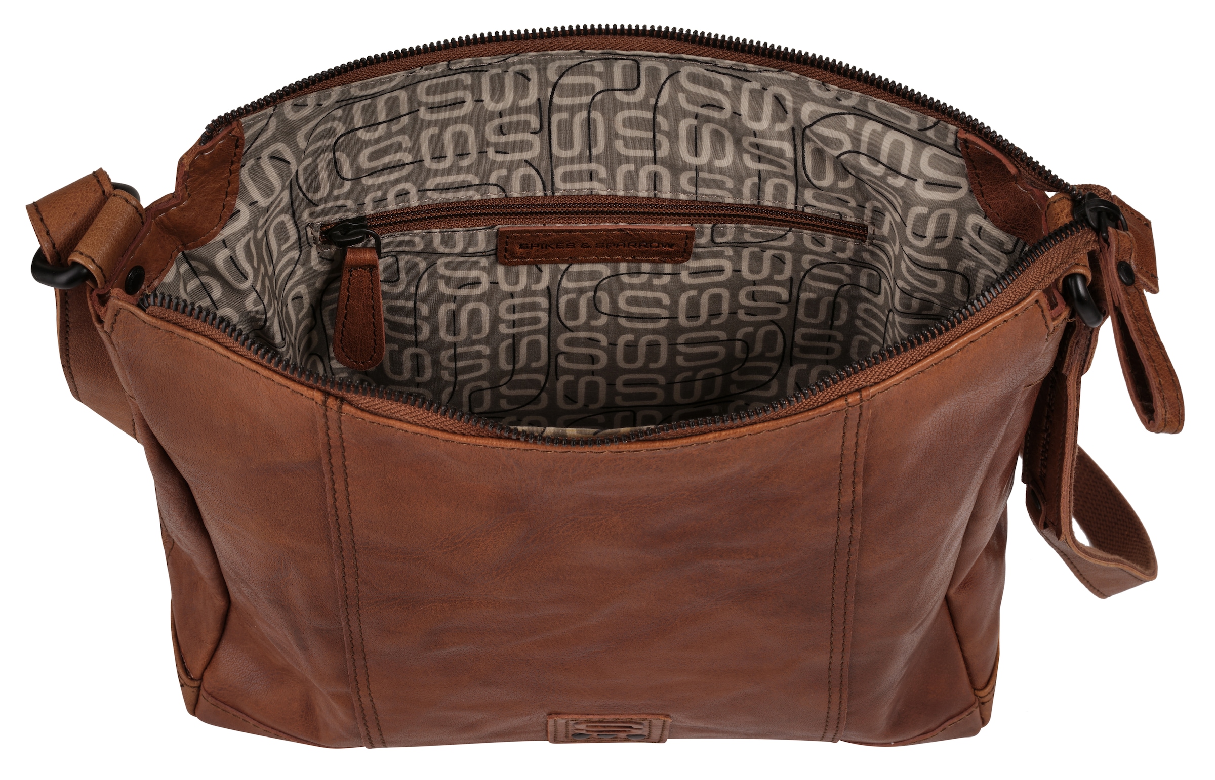 Spikes & Sparrow Umhängetasche echt Leder