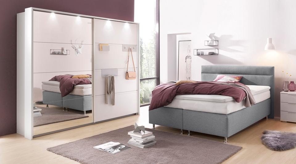 Westfalia Schlafkomfort Boxspringbett, wahlweise mit LED-Beleuchtung