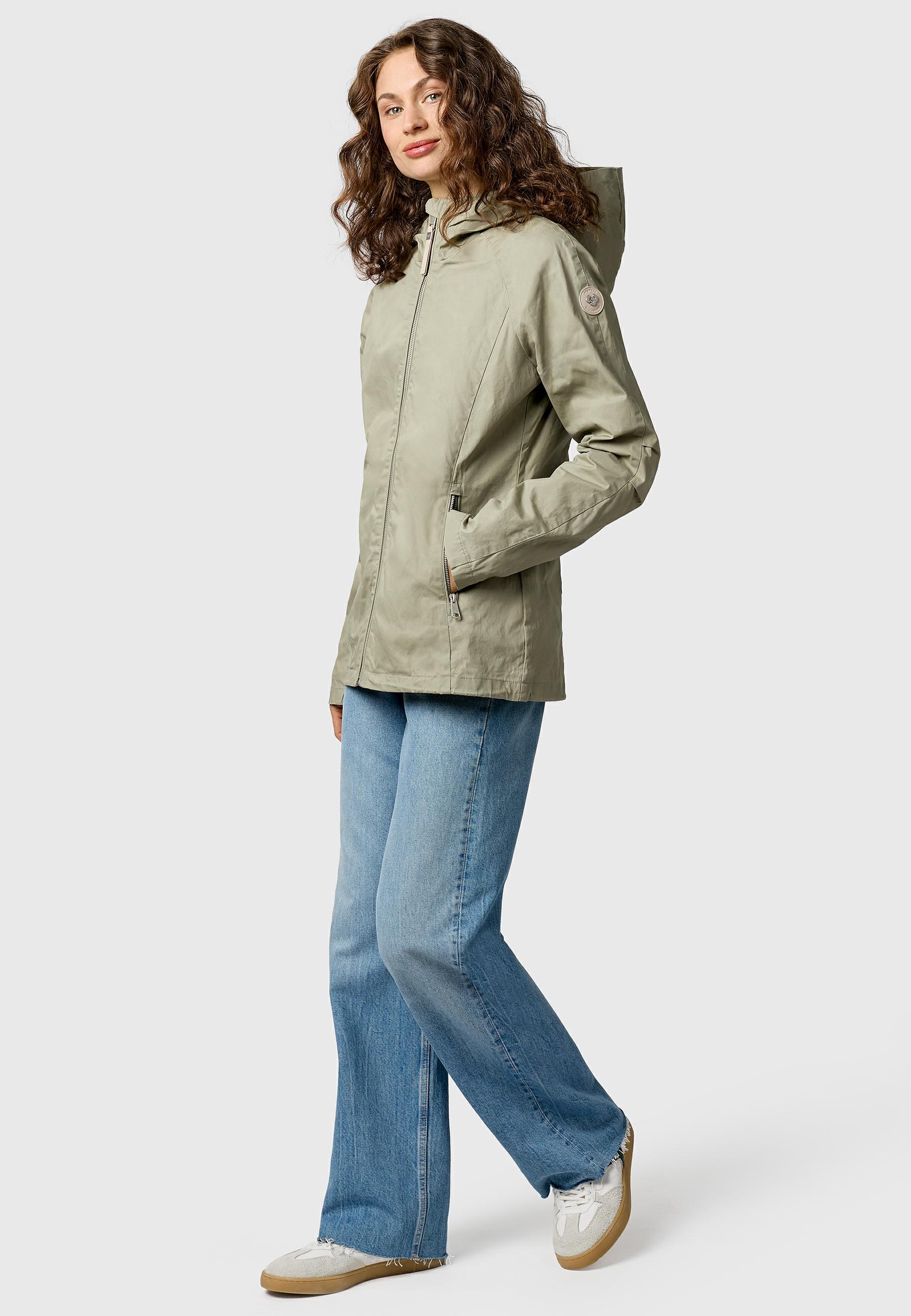 Ragwear Outdoorjacke »Outdoorjacke Dizzea Vintage YOUMODO« mit Kapuze Beschichtete Damen Übergangsjacke mit Kapuze