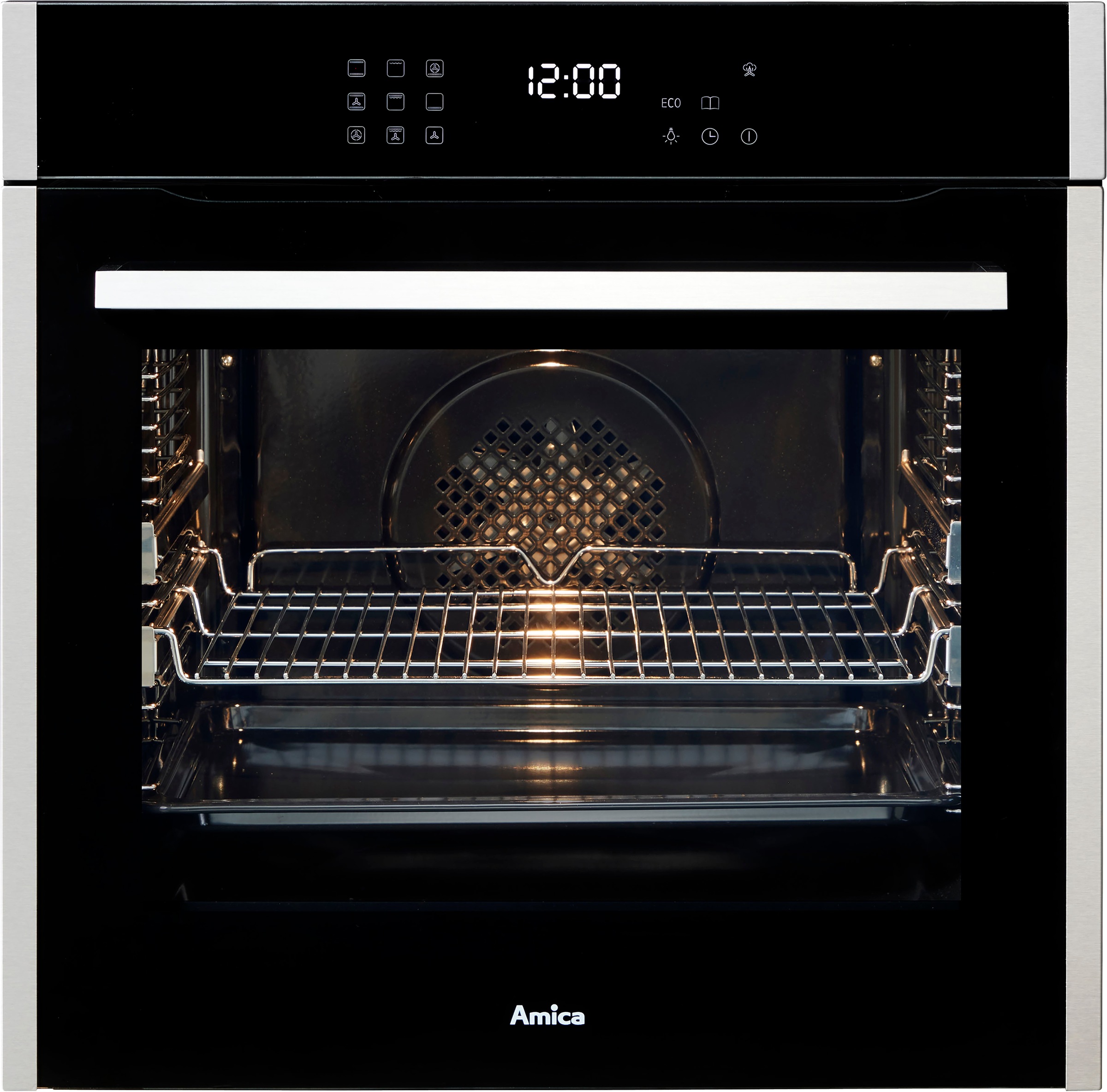 Amica Einbaubackofen  »EBX 944 700 E«, mit 2-fach-Teleskopauszug, Steam Clean