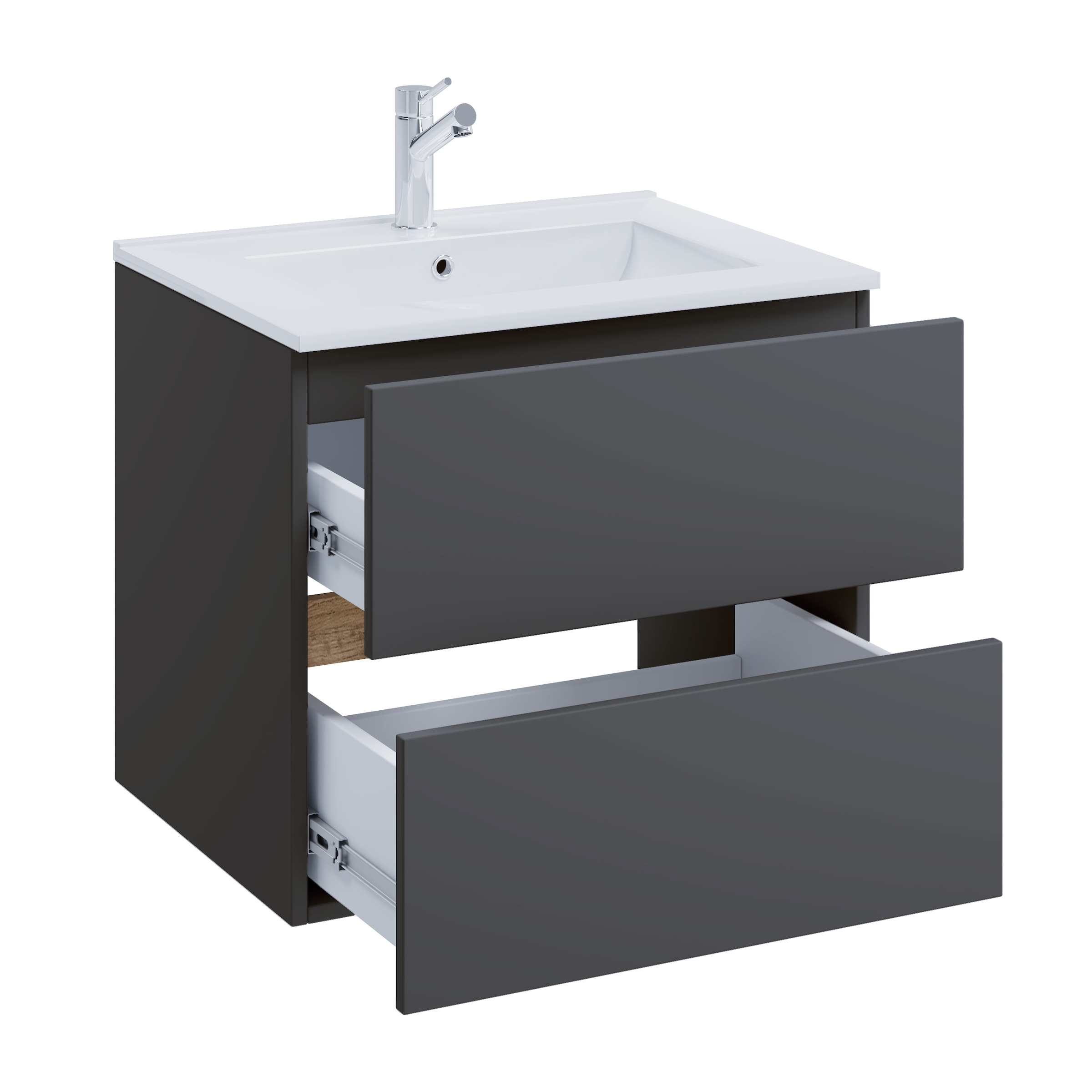 VCM Waschtisch »2 tlg. Badmöbel-Set mit Waschbecken Cosila-I 61 cm« 2 Stk. tlg.