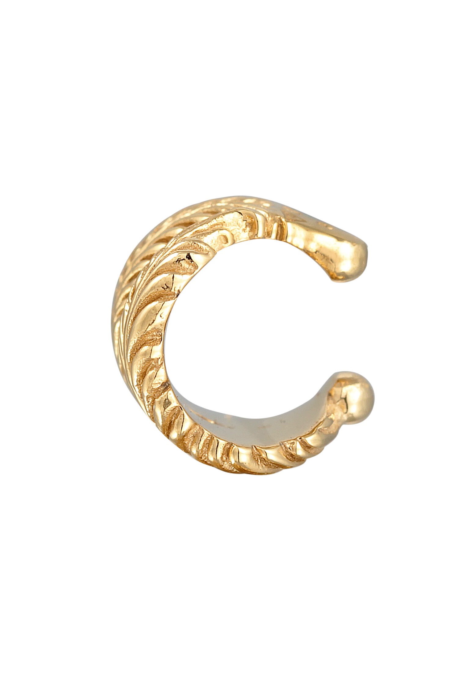 Elli Ohrklemme »Ohrringe Earcuff Single Feder Boho 925 Silber«