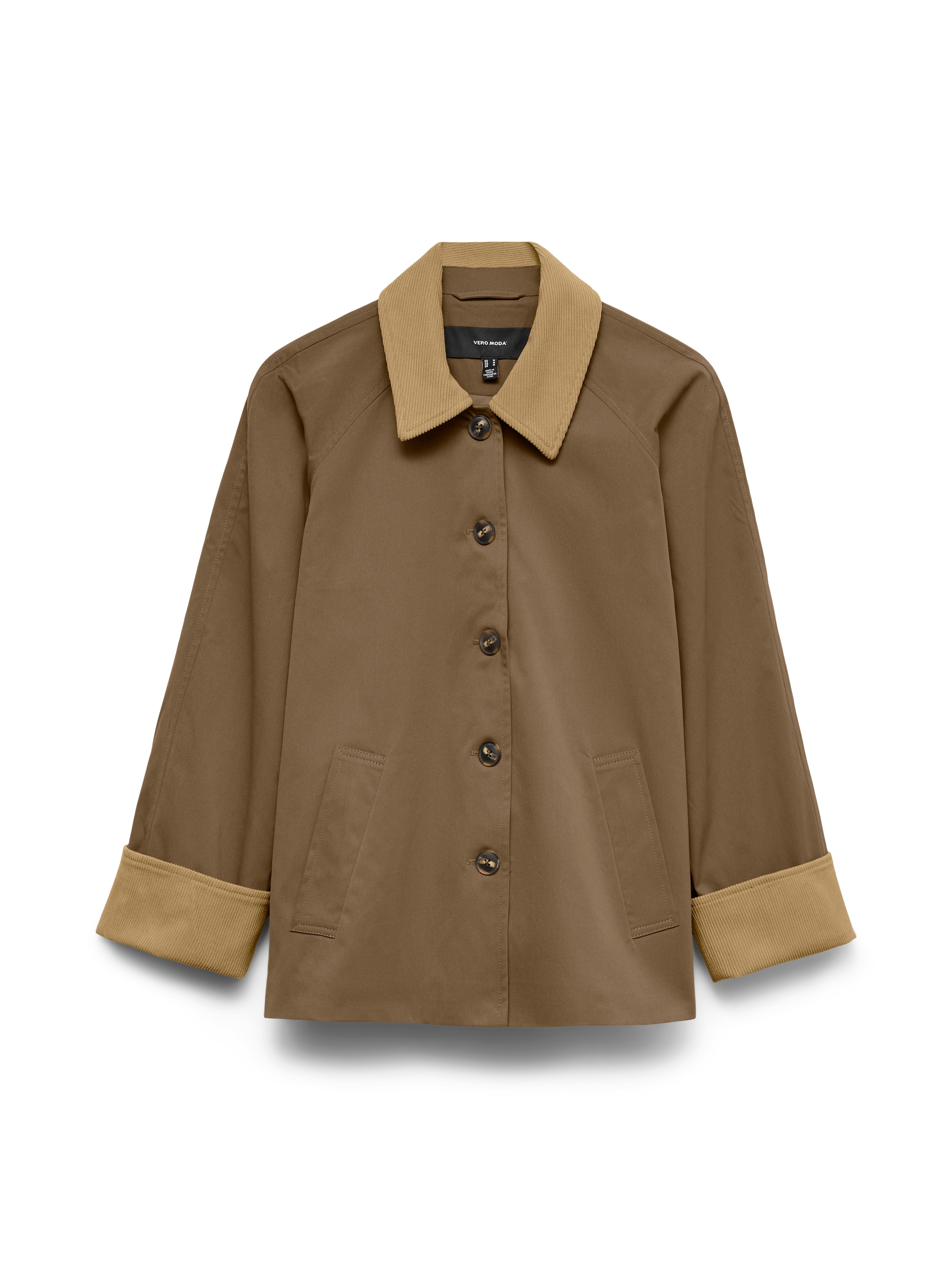 Vero Moda Langjacke »VMCHELSEAFIA SHORT JACKET BOO« mit Kontrastdetails