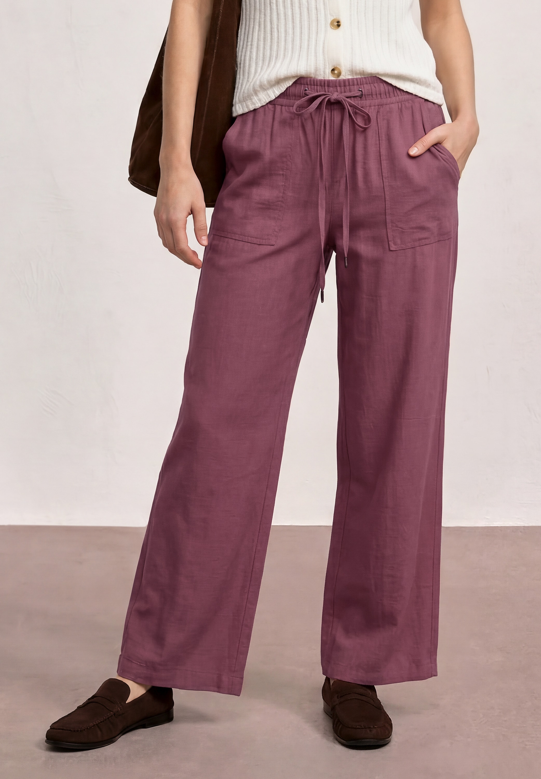 STREET ONE Stoffhose »Style Emee«  Crepe Sommerhose mit Viskose