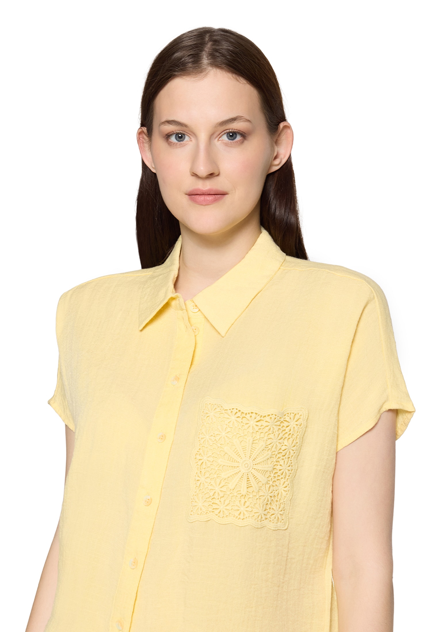 Cartoon Klassische Bluse »Oversize-Bluse mit aufgesetzter Brusttasche«