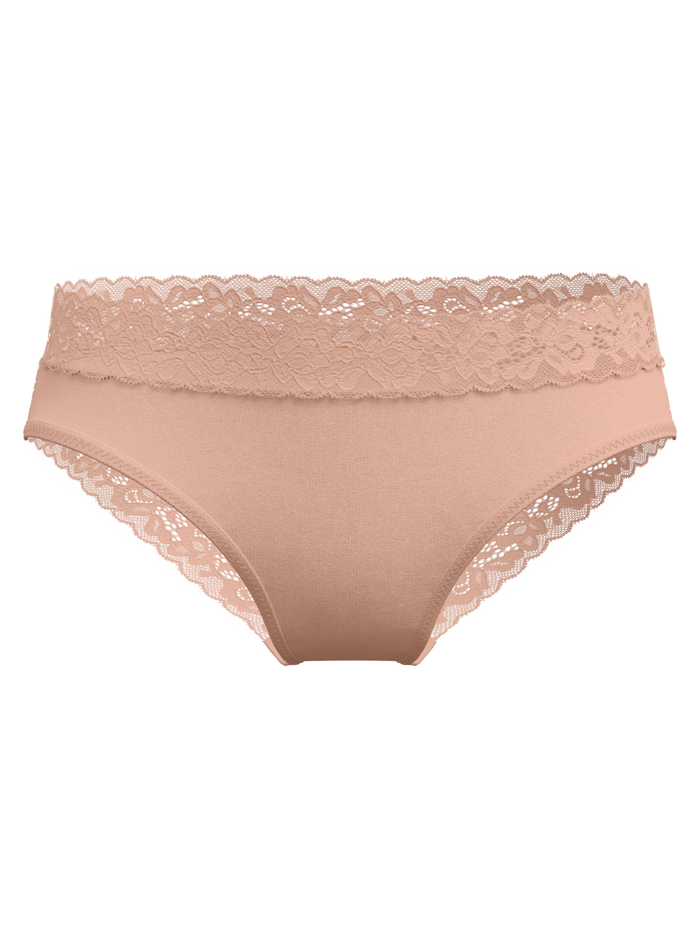 CALIDA Slip »Natural Comfort Lace« verspielte Spitze, Regular-Cut, elastischer Single Jersey, weich