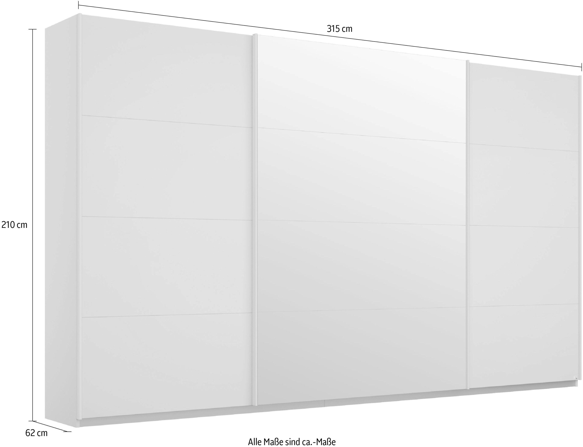 rauch Schwebetürenschrank »Kleiderschrank Schrank Garderobe Wäscheschrank BESTSELLER KEPAN«, inkl. Schubladen-Einsatz und extra Einlegeböden MADE IN GERMANY