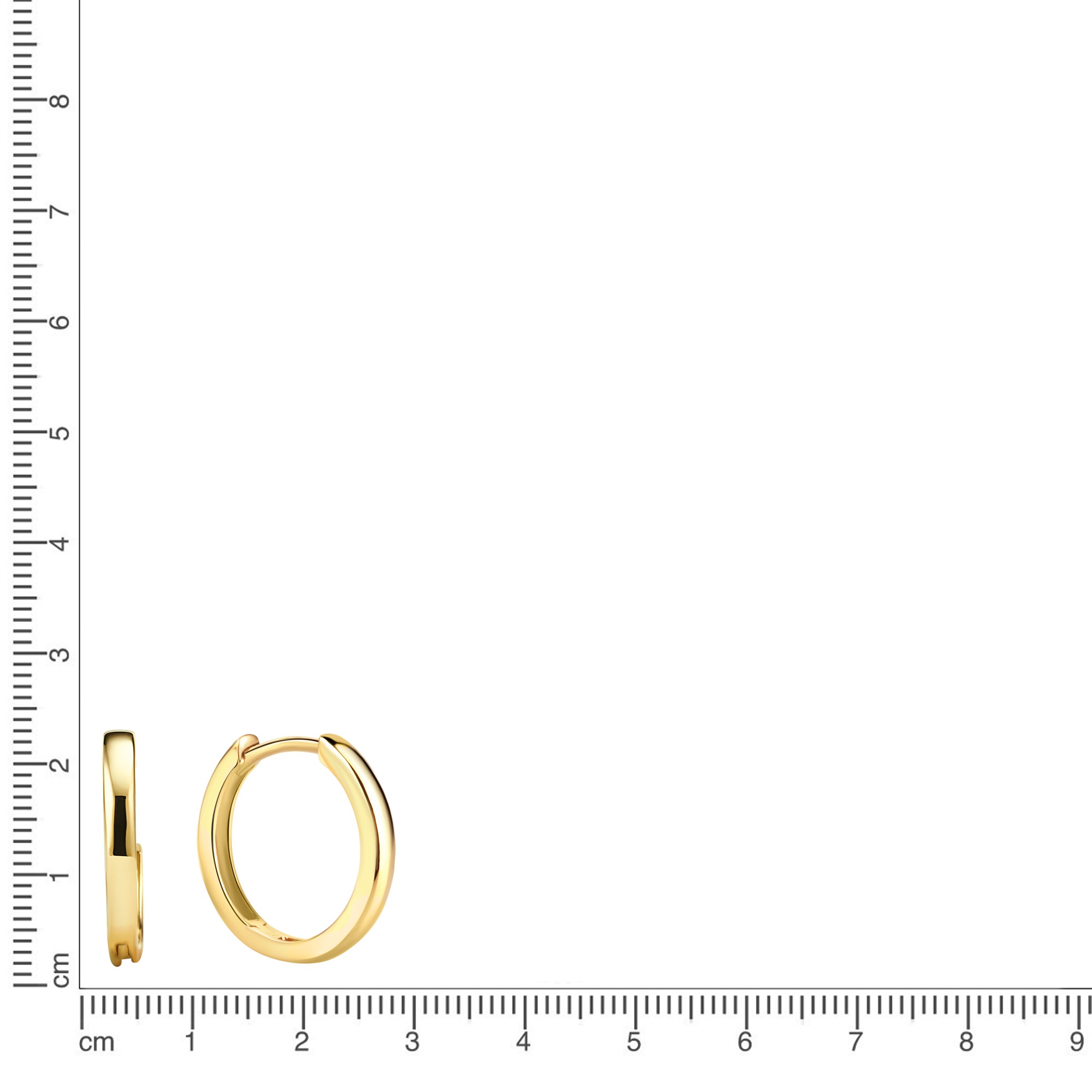 Firetti Paar Creolen »Schmuck Geschenk Gold 333 Ohrschmuck Ohrringe«