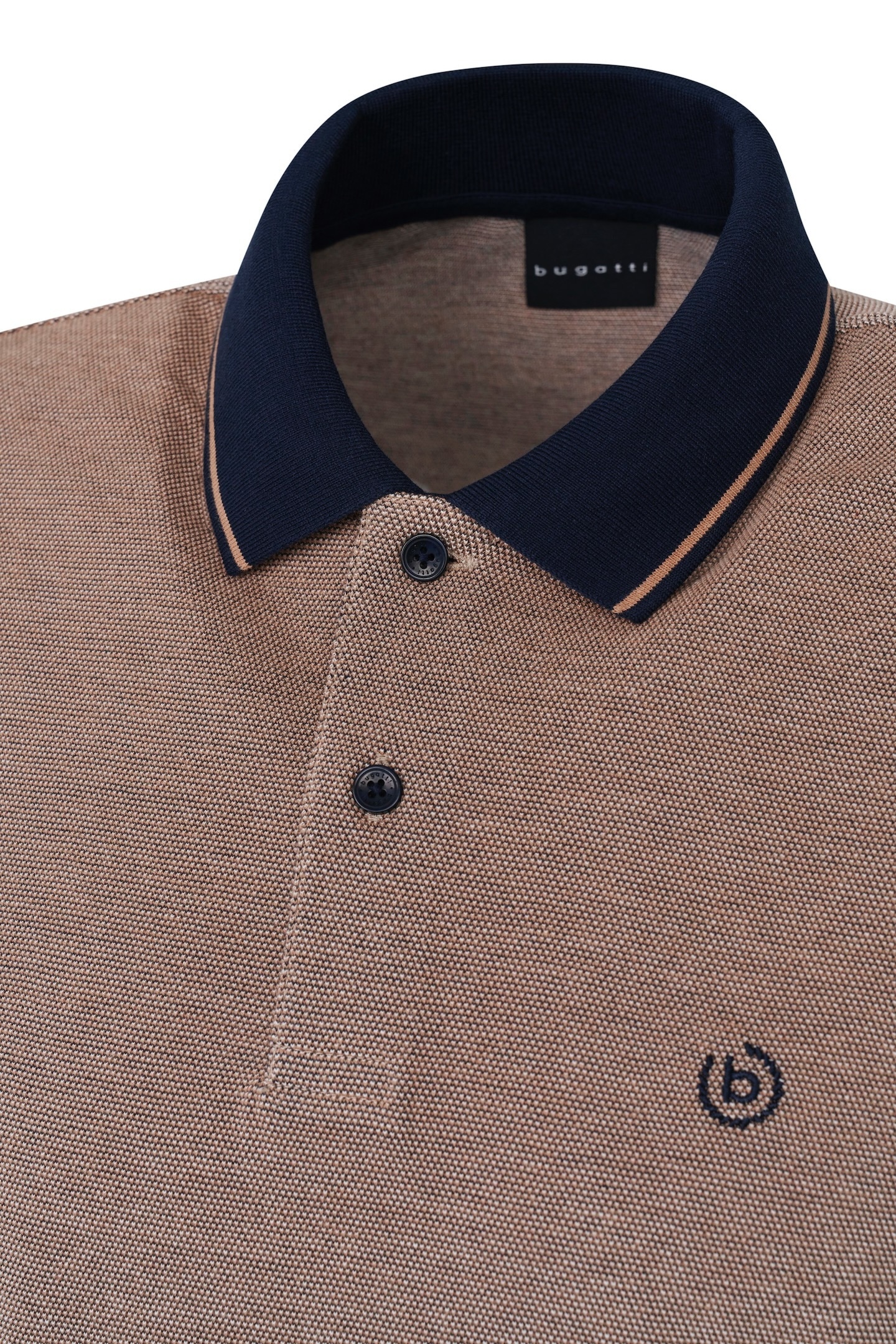 bugatti Poloshirt, aus Baumwolle