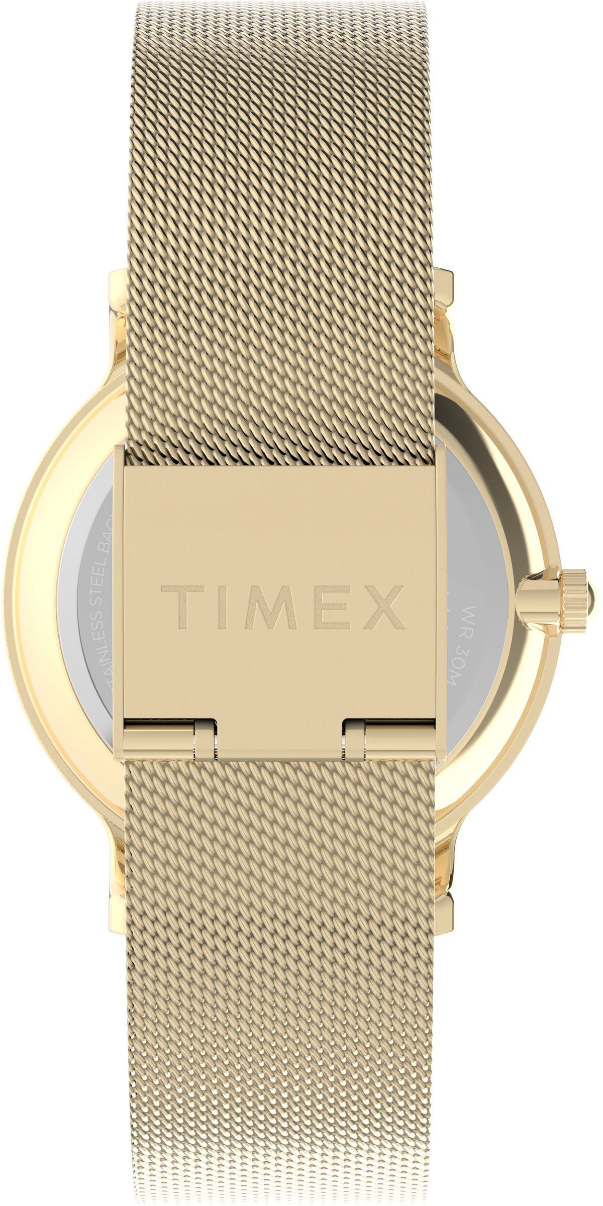 Timex Quarzuhr »TRANSCEND« Armbanduhr, Damenuhr,Edelstahlarmband,analog