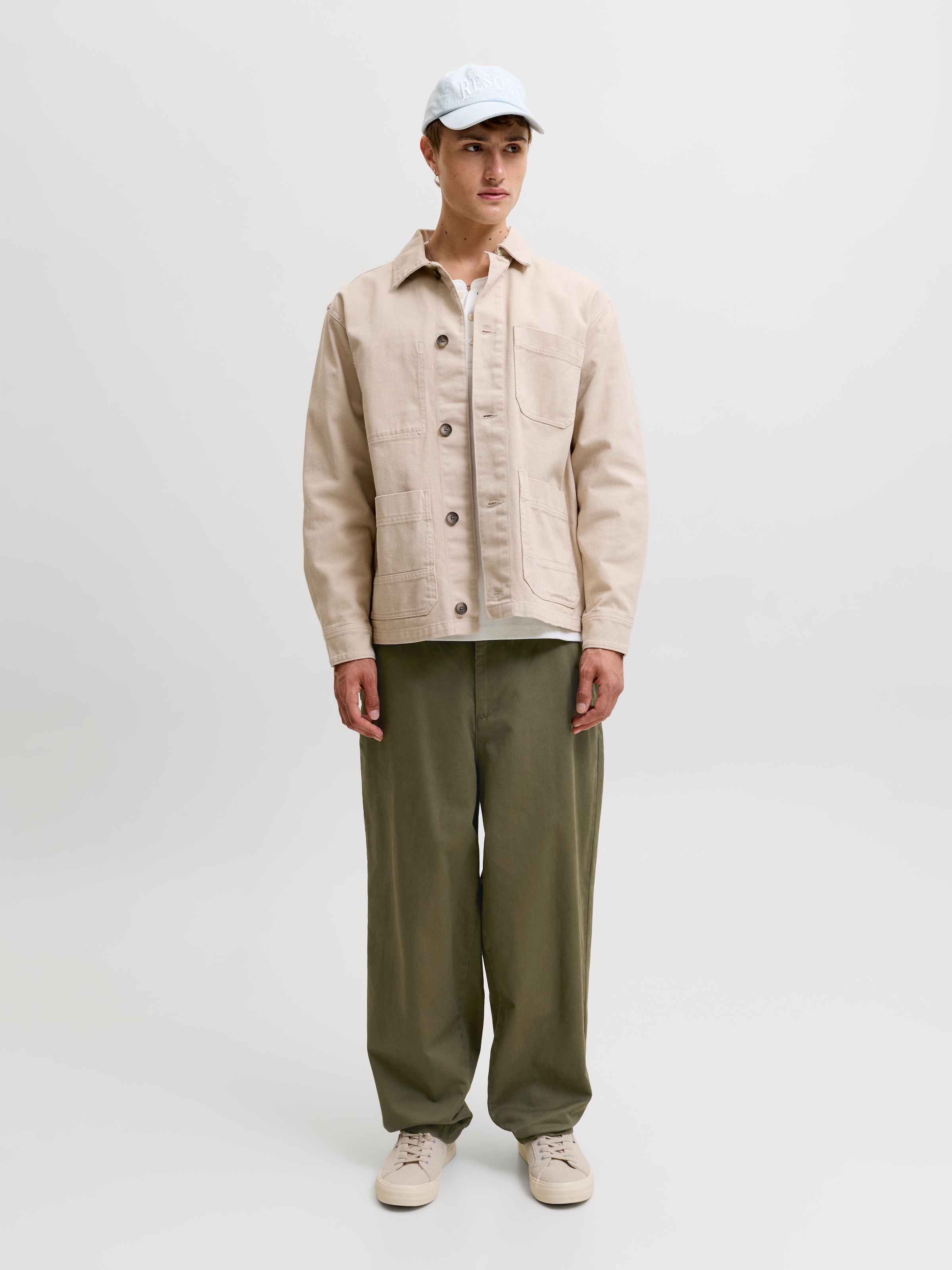 Jack & Jones Stoffhose »JPSTEVAN ELVARO JOGGER SN«  Baumwolle, Barrel Fit