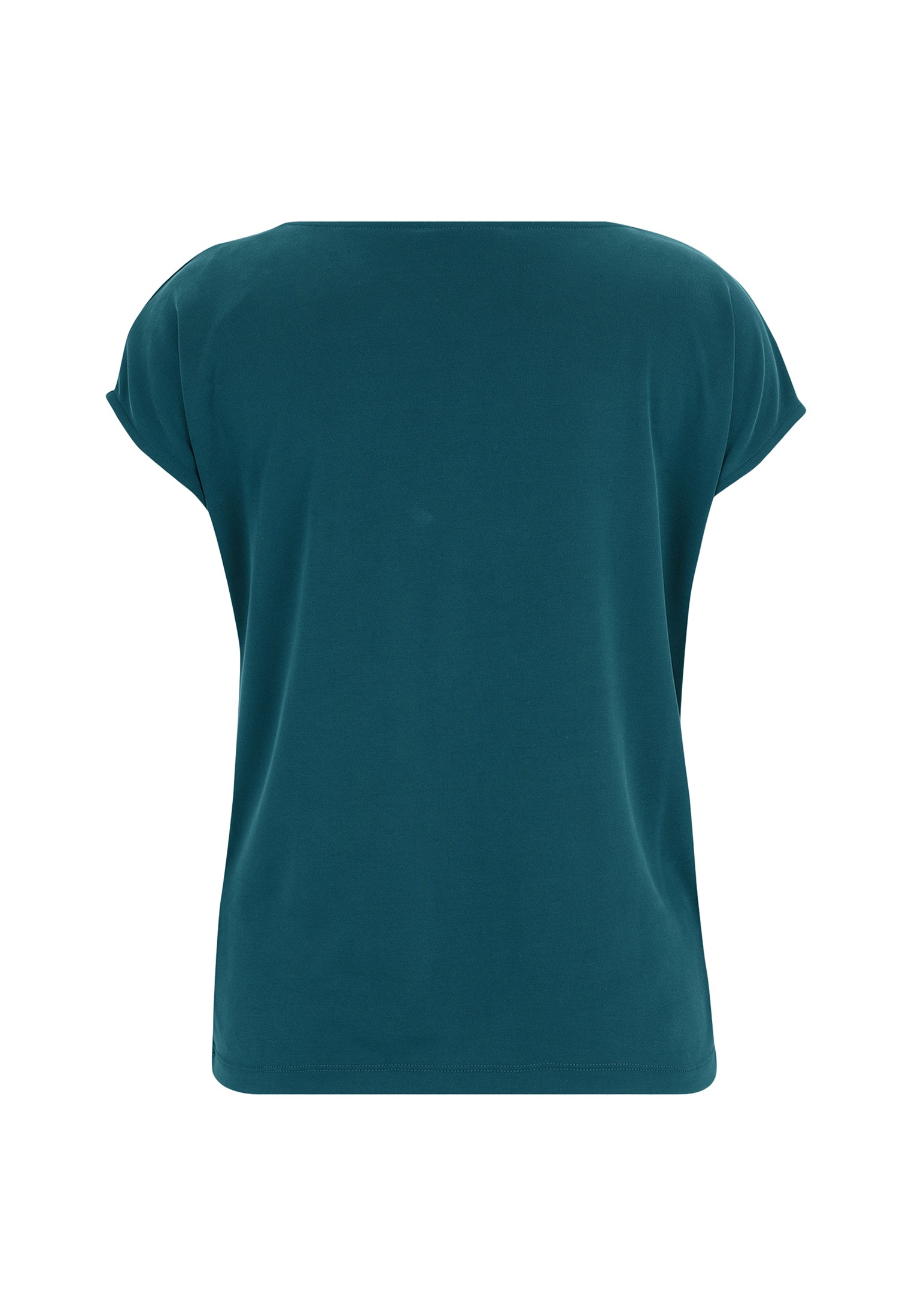Zero Kurzarmshirt »Shirt mit Wasserfallausschnitt«