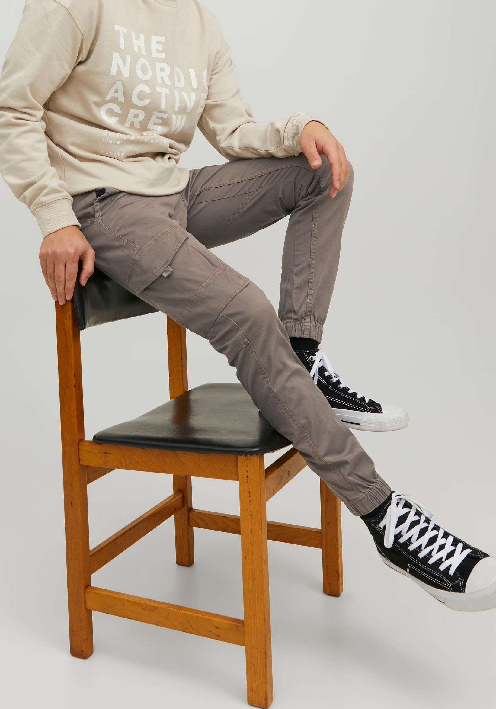 Jack & Jones Cargohose »JPSTPAUL JJFLAKE CARGO NOOS«  Baumwollmischung, regular fit