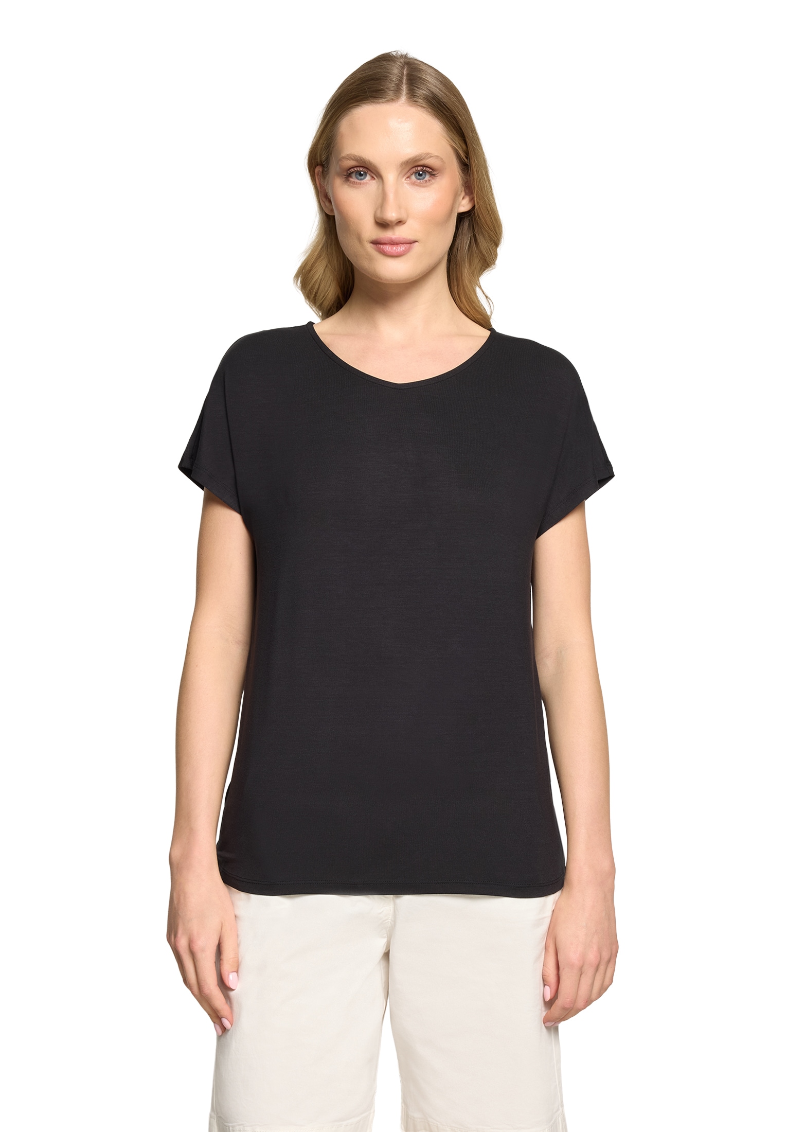 Betty Barclay Rundhalsshirt »Casual-Shirt mit V-Ausschnitt«