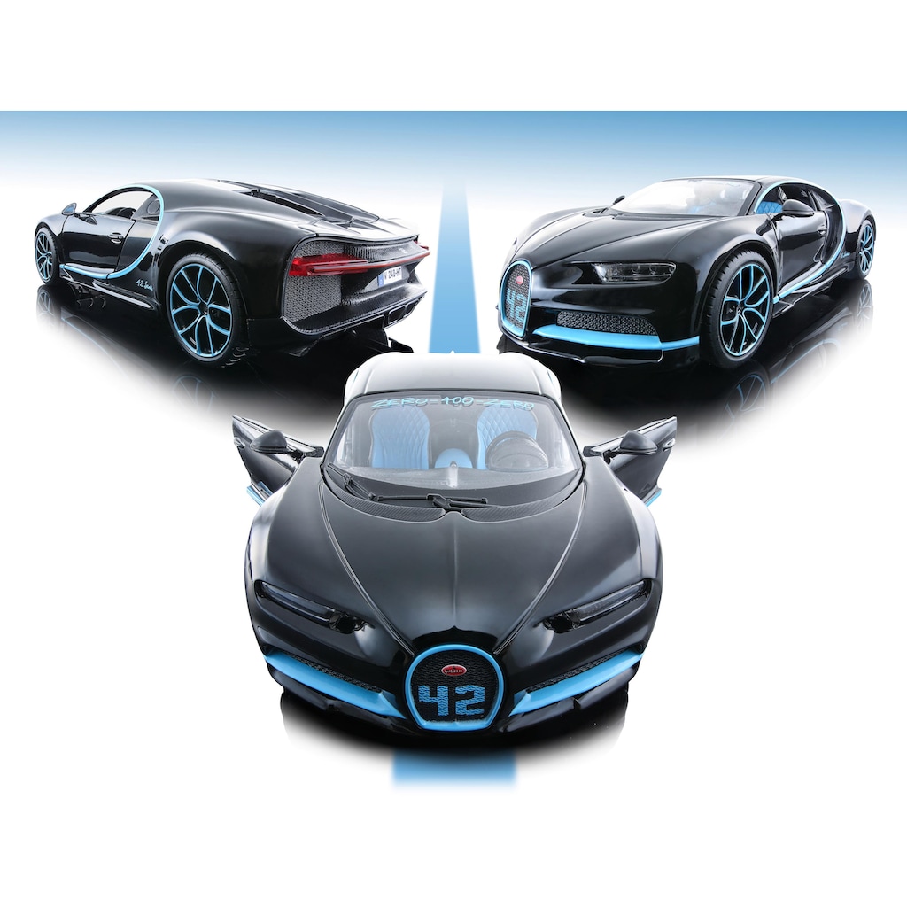 Maisto® Sammlerauto »Bugatti Chiron, 1:24, schwarz«, 1:24