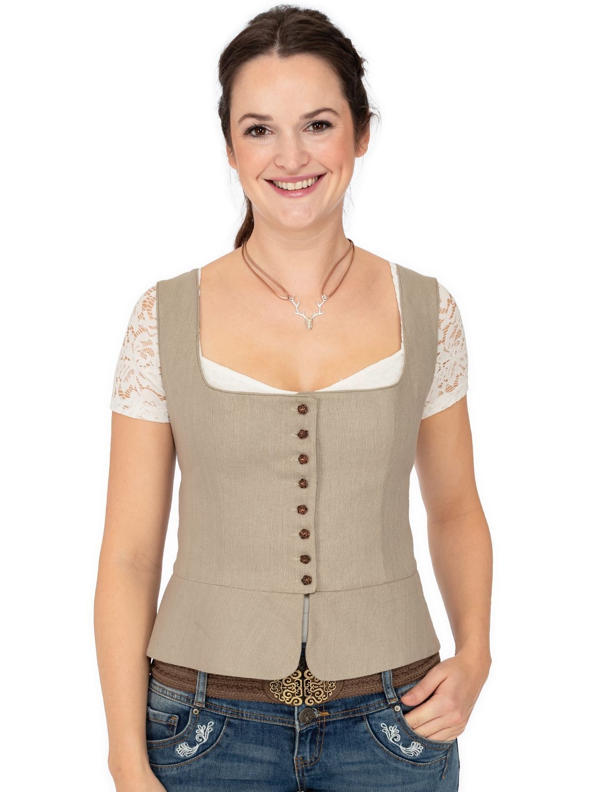 Almsach Trachtenbluse »Mieder MA-ISA«