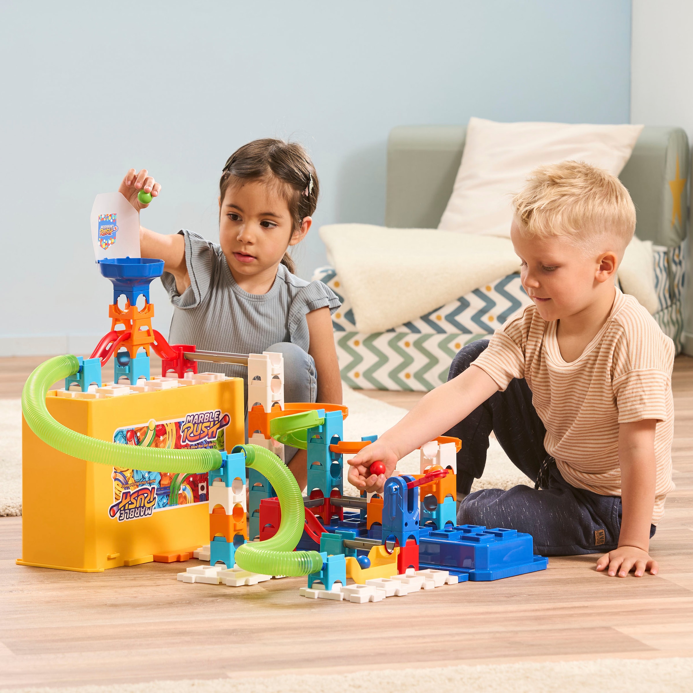 Vtech® Kugelbahn »Marble Rush - Build & Store Box Set M400«