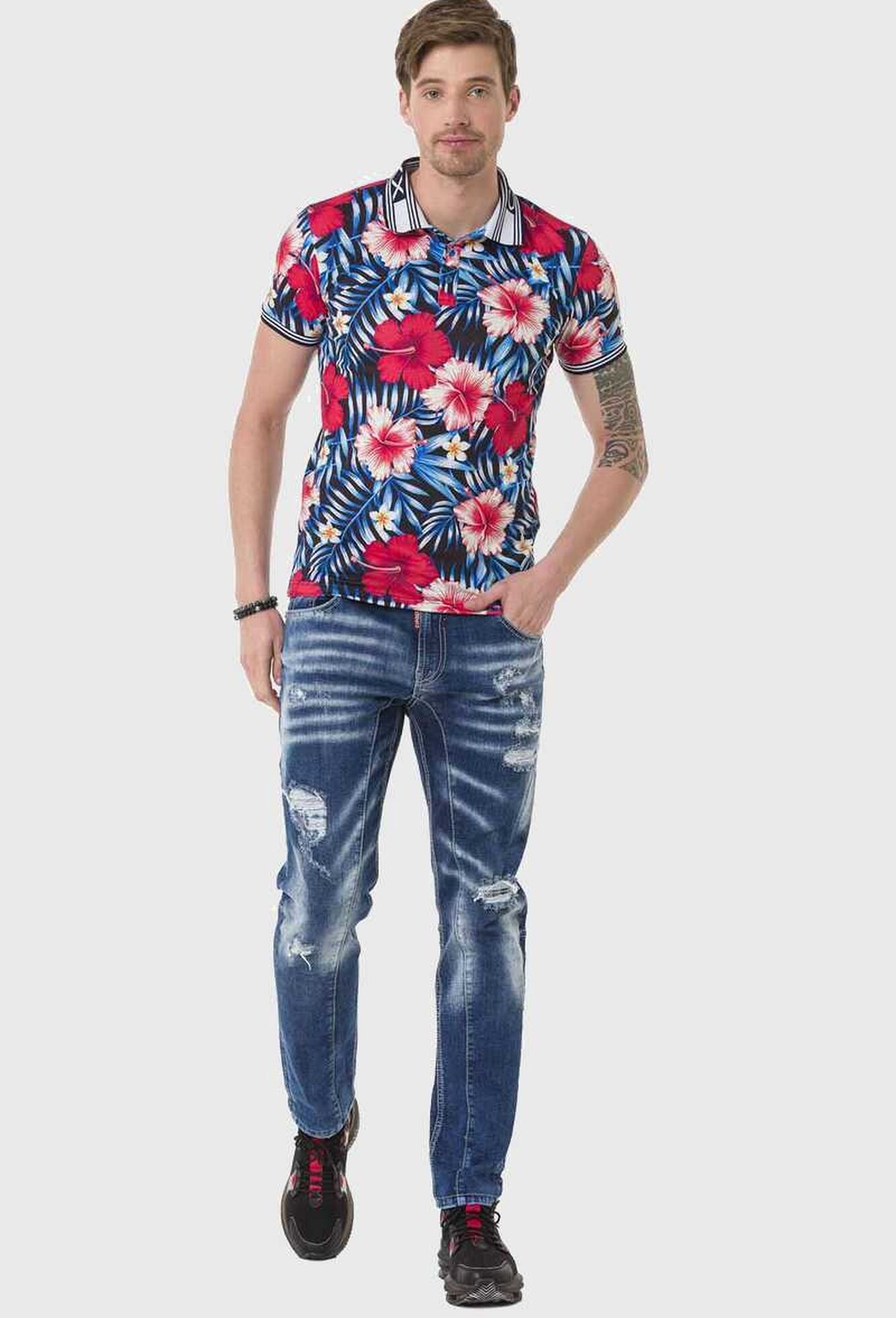 Cipo & Baxx 5-Pocket-Jeans »Cipo & Baxx Hose« mit modischen Applikationen