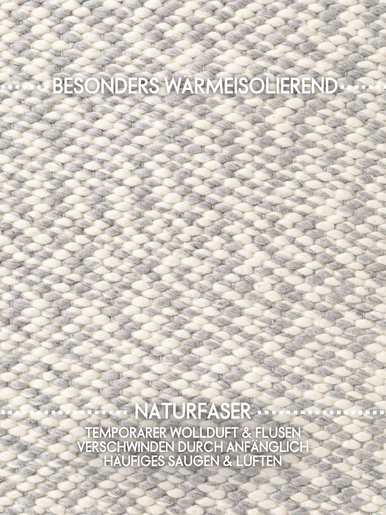 ELLE DECORATION Wollteppich »Beans« rechteckig 10 mm Höhe Handweb Teppich Wolle, Perlenstruktur, Wohnzimmer, Schlafzimmer, Flur