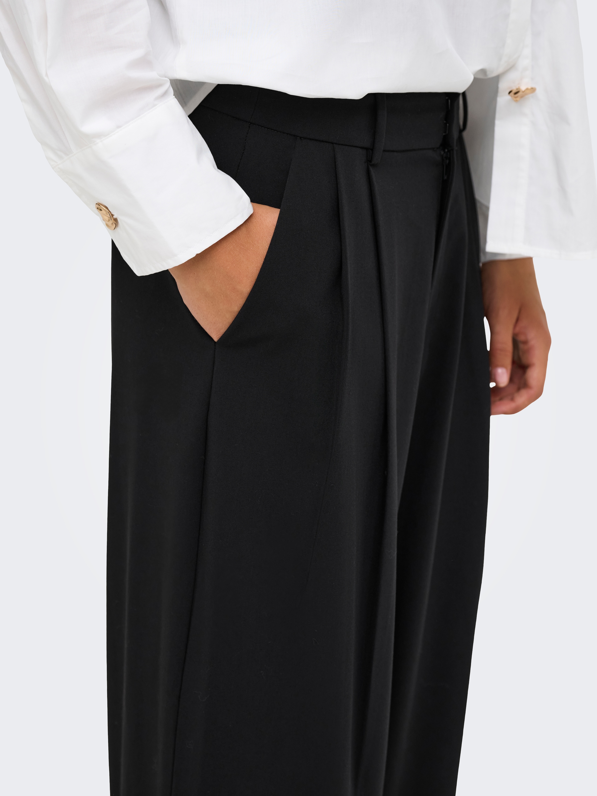 ONLY Anzughose »ONLSONJA HW WIDE PLEAT PANT TLR NOOS«  Materialmix, high waist