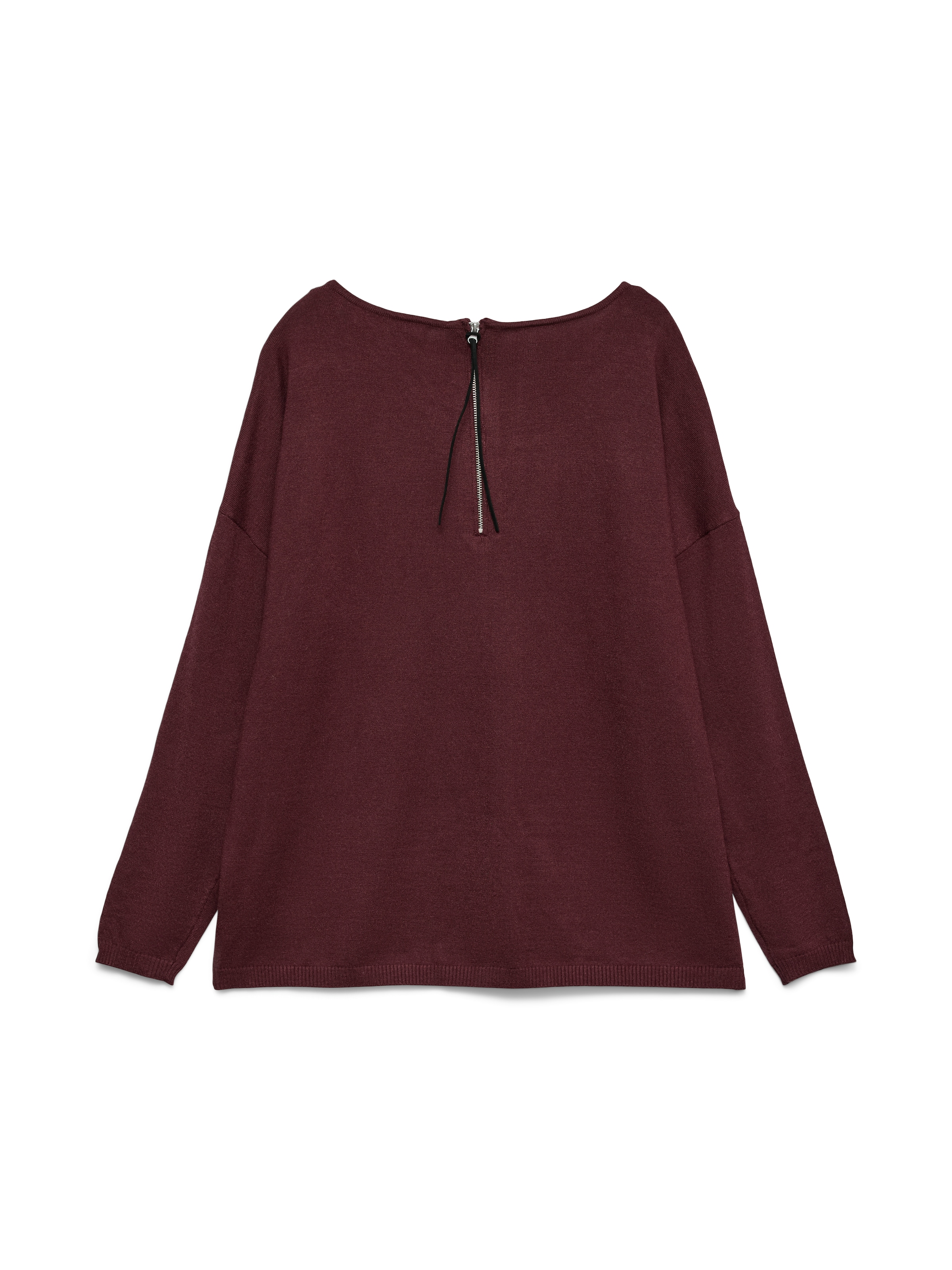 Vero Moda Rundhalspullover »VMBREEZE AURA LS ZIPPER BLOUSE NOOS«