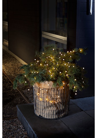 LED-Lichterkette »Weihnachtsdeko aussen«, 80 St.-flammig, LED Globelichterkette, 80...