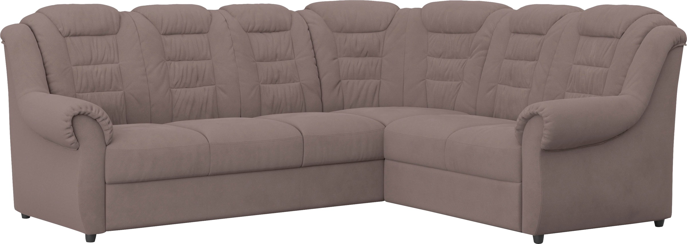 Home affaire Ecksofa »Boston L-Form«, mit hoher Rückenlehne, wahlweise mit Bettfunktion & Stauraum