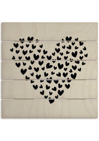 Artland Holzbild »Herz voller Herzen«, Herzbilder, (1 St.) kaufen