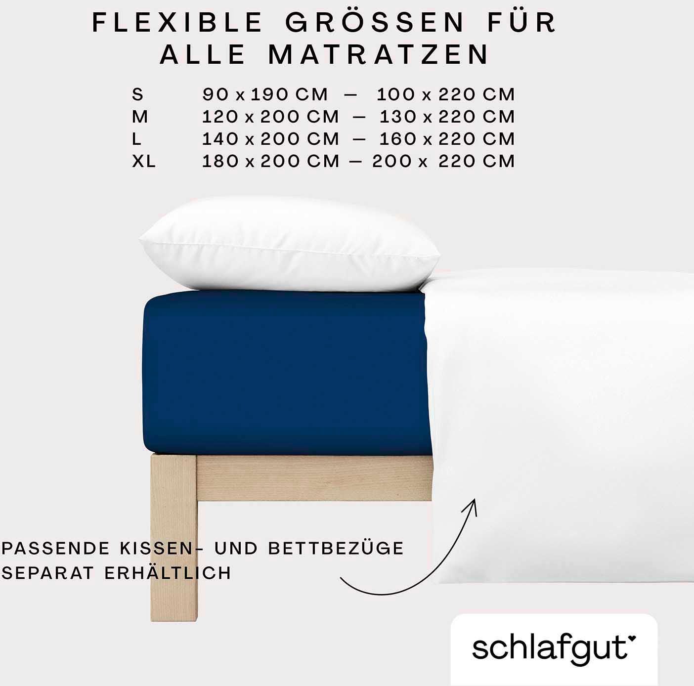 Schlafgut Spannbettlaken »Premium«, Zero Waste Verpackung, PREMIUM Qualität