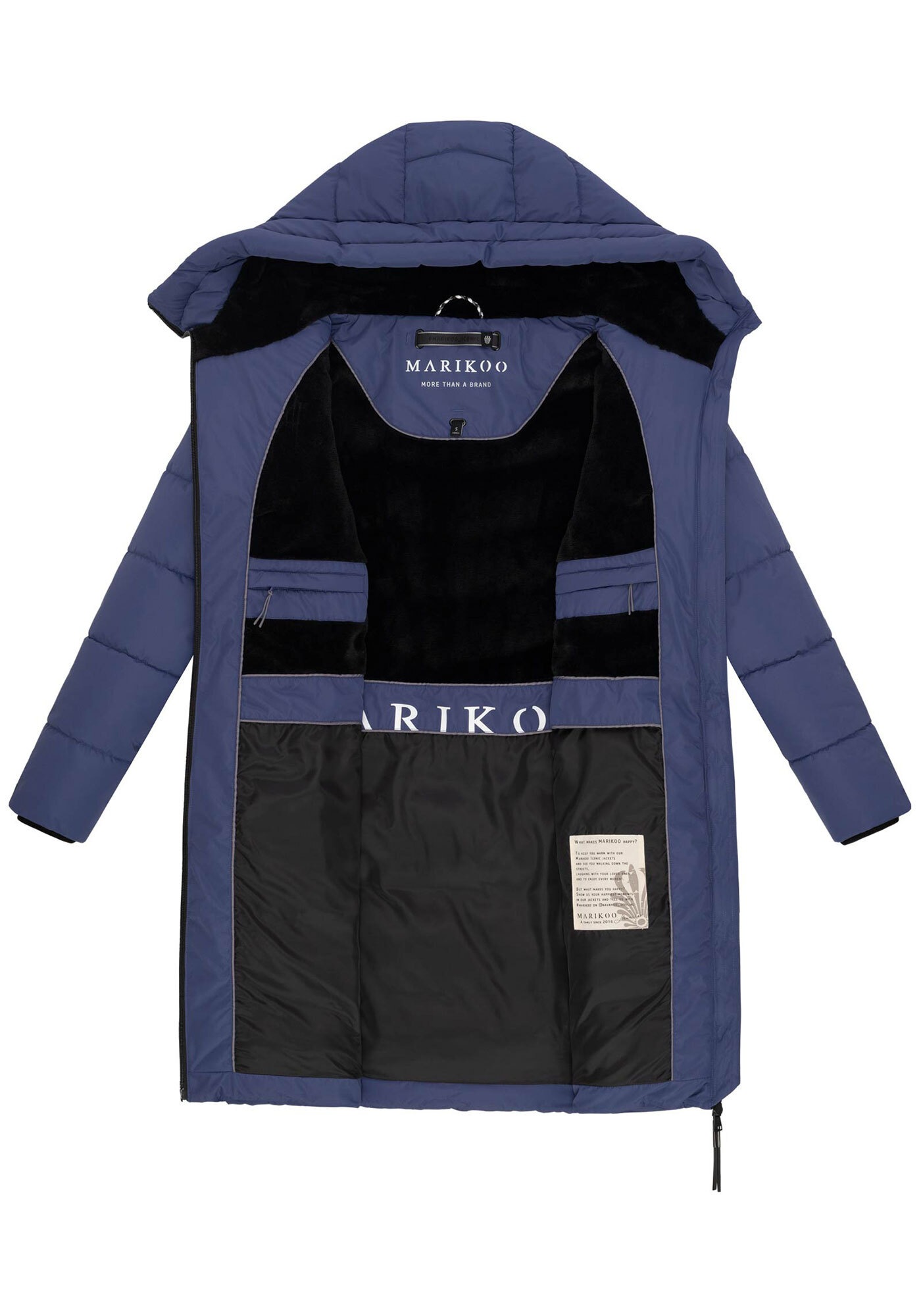 Marikoo Winterjacke »Marikoo Natsukoo Damen Winter Steppjacke lang B978«