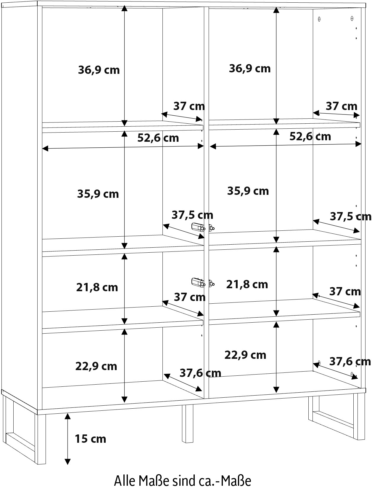 FORTE Highboard »Bretania«
