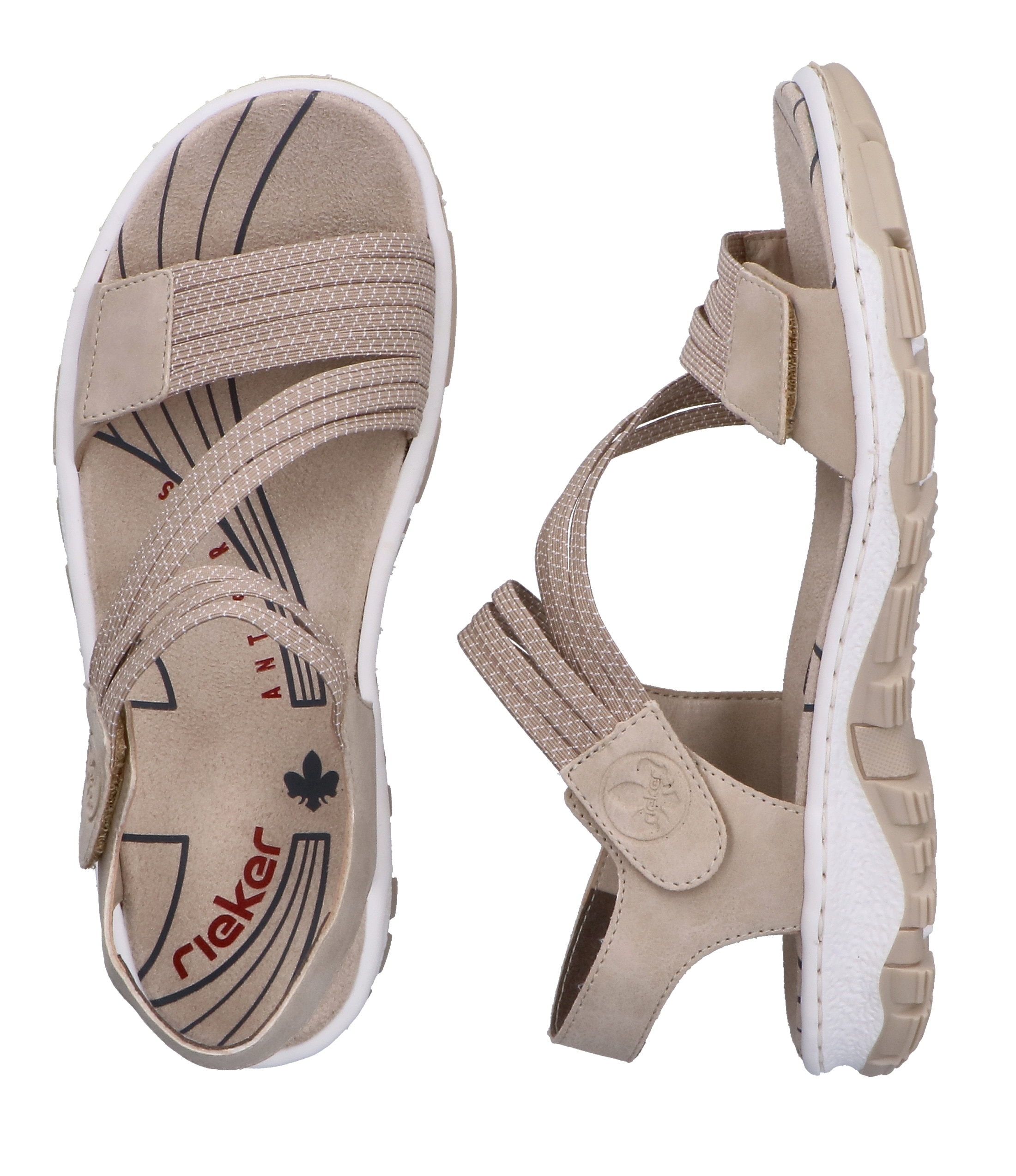 Rieker Riemchensandale  Sommerschuh, Sandalette, Klettschuh, im Sportslook
