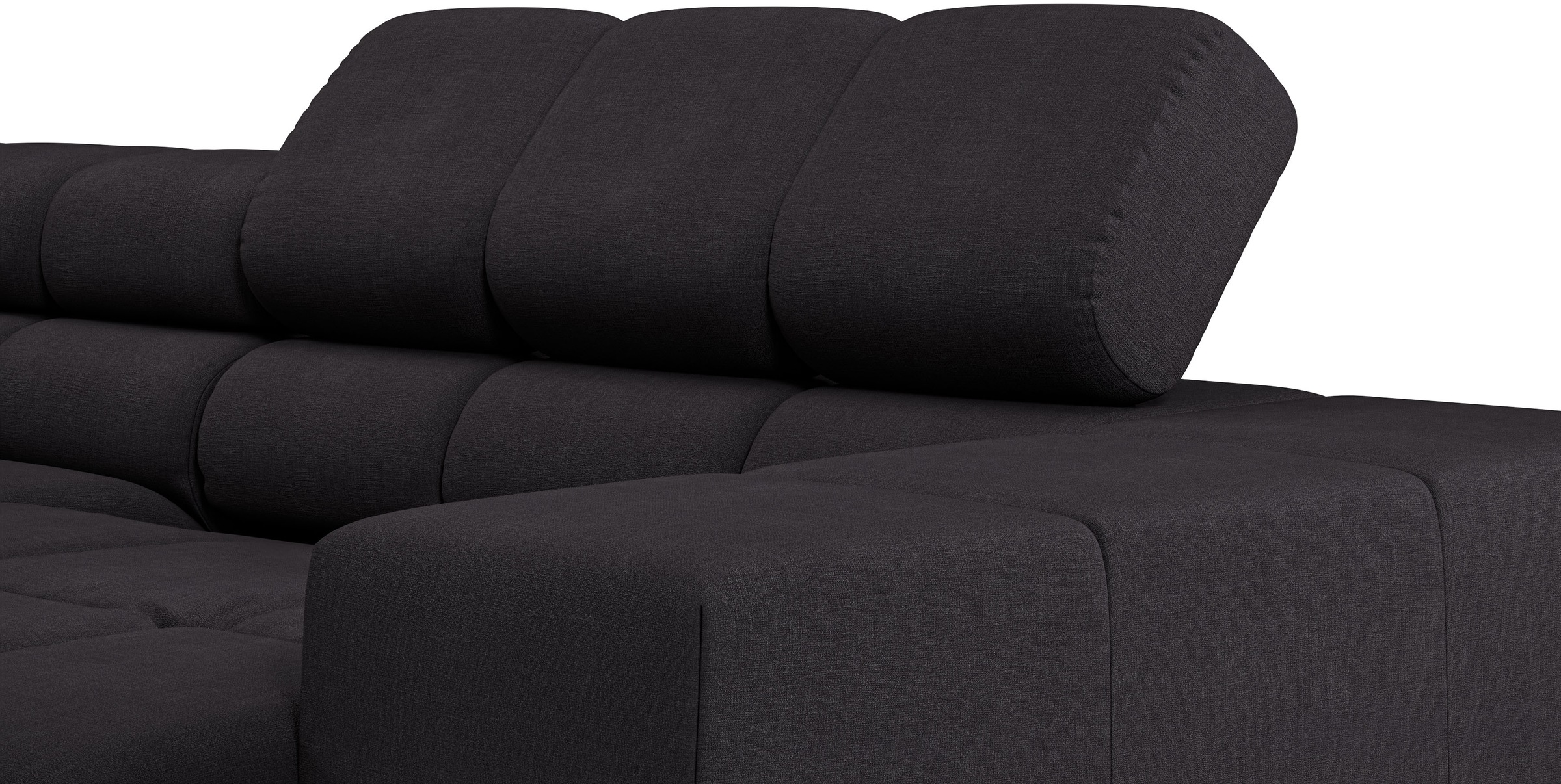 INOSIGN Ecksofa »Ancona, incl. Kopfteilverstellung + 3 Zierkissen, L-Form, bequem«, wahlweise motorische Sitztiefenverstellung, B/T(H: 249/215/70 cm