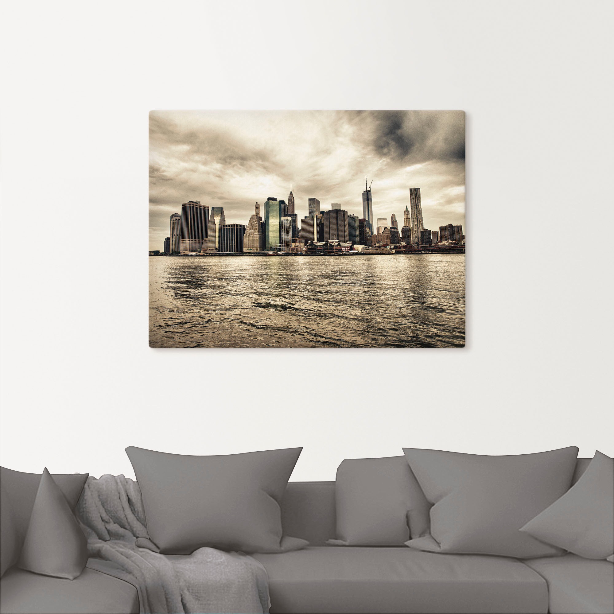 Artland Wandbild »Lower Manhattan Skyline«, Amerika, (1 St.), als Leinwandbild, Poster in verschied. Größen