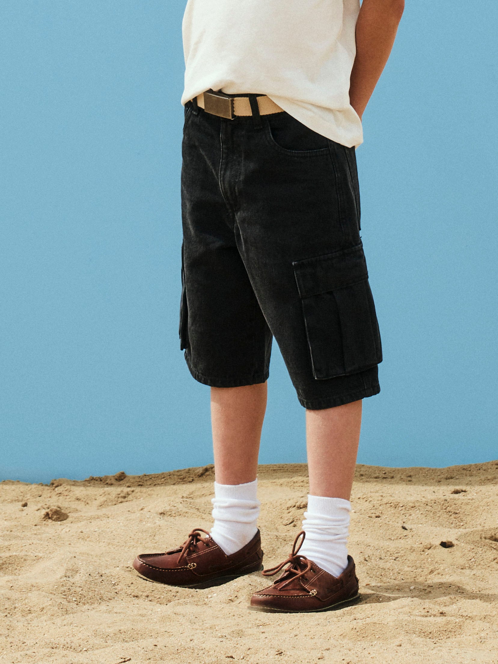 Name It Jeansshorts »NKMBEN SK DNM CARGO BERMUDA 2800-IM« Baumwolle, Baggy Fit