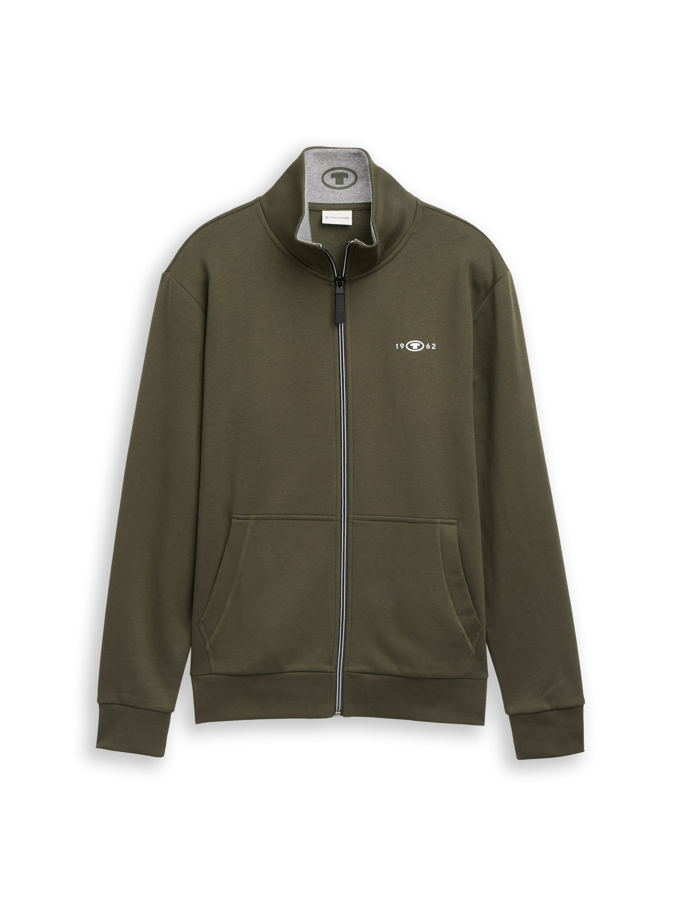 TOM TAILOR Sweatjacke mit Logo Stickerei