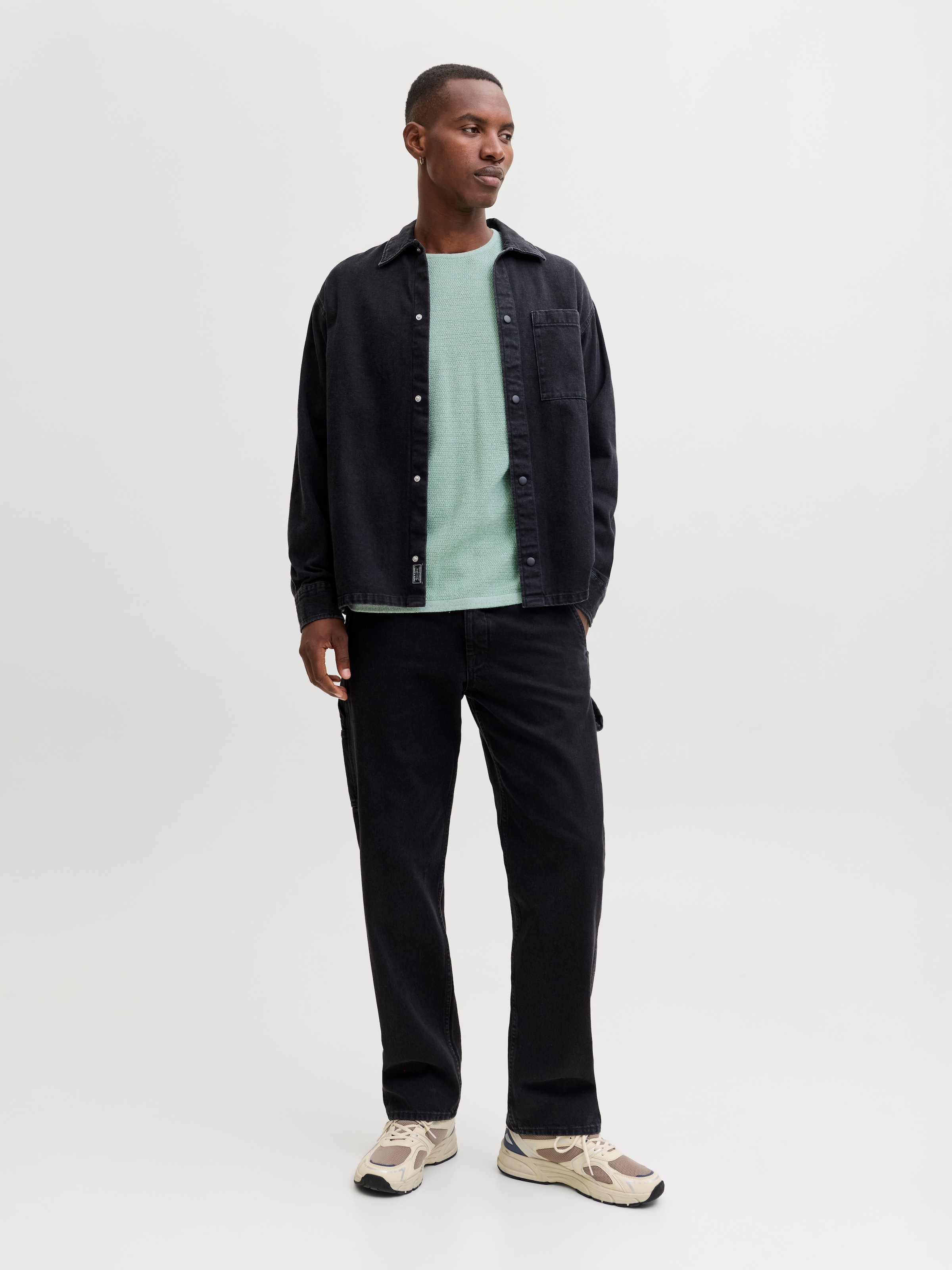 Jack & Jones Rundhalspullover »JJEGEORGE KNIT CREW NECK NOOS« mit Strick Optik