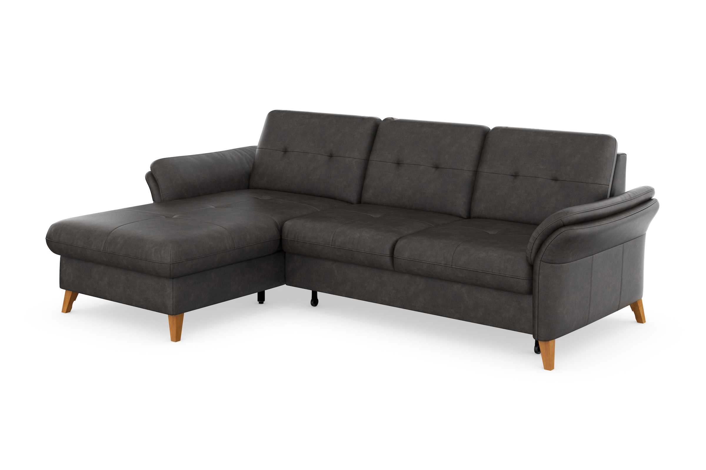 sit&more Ecksofa »Göteborg«, Sitztiefenverstellung und Federkern, wahlweise mit Bettfunktion