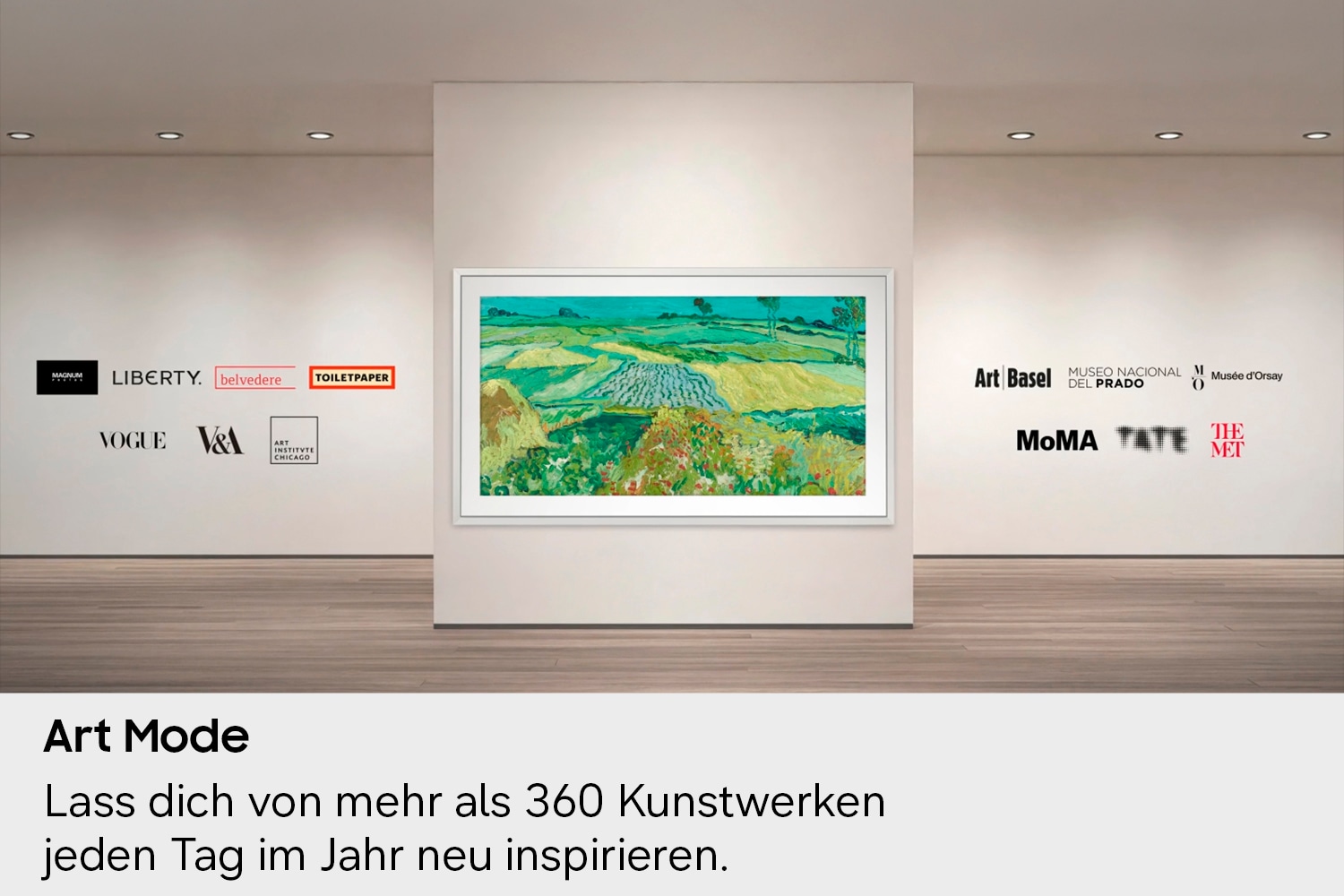 Samsung QLED-Fernseher »GQ43LS03HAU« 108 cm/43 ″ Smart-TV The Frame, Art Mode Kunstwerke, Antireflexion, Rahmen austauschbar