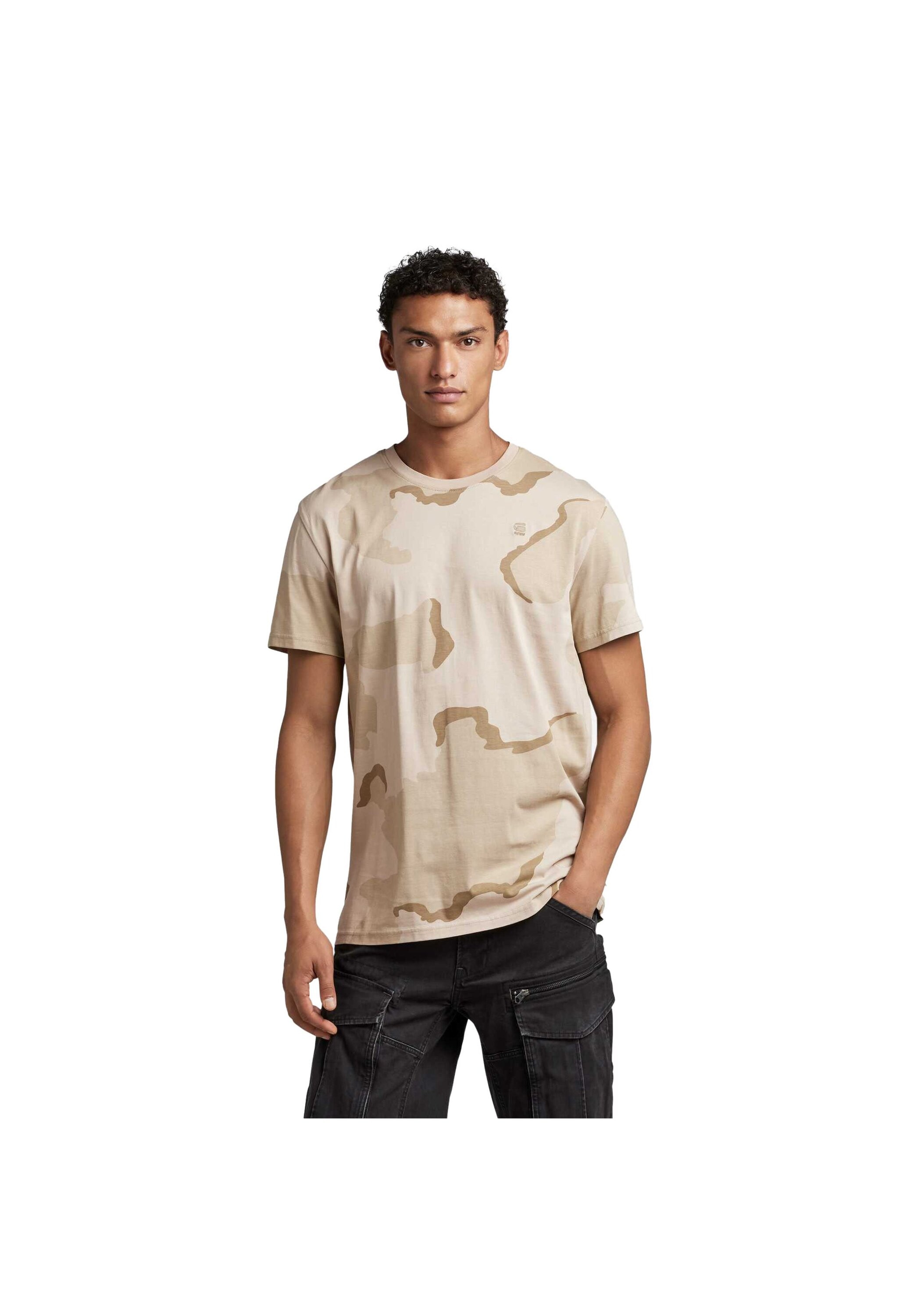 G-STAR T-Shirt »T-Shirt Desert camo r t 1er Pack«