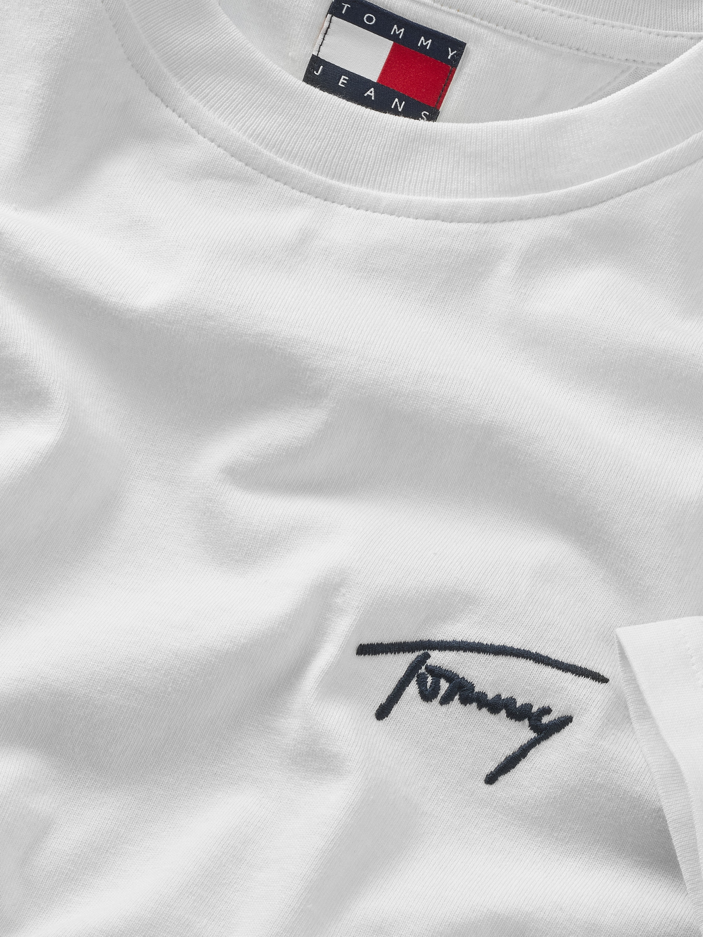 Tommy Jeans T-Shirt »TJM REG SIGNATURE TEE EXT«, in Unifarbe