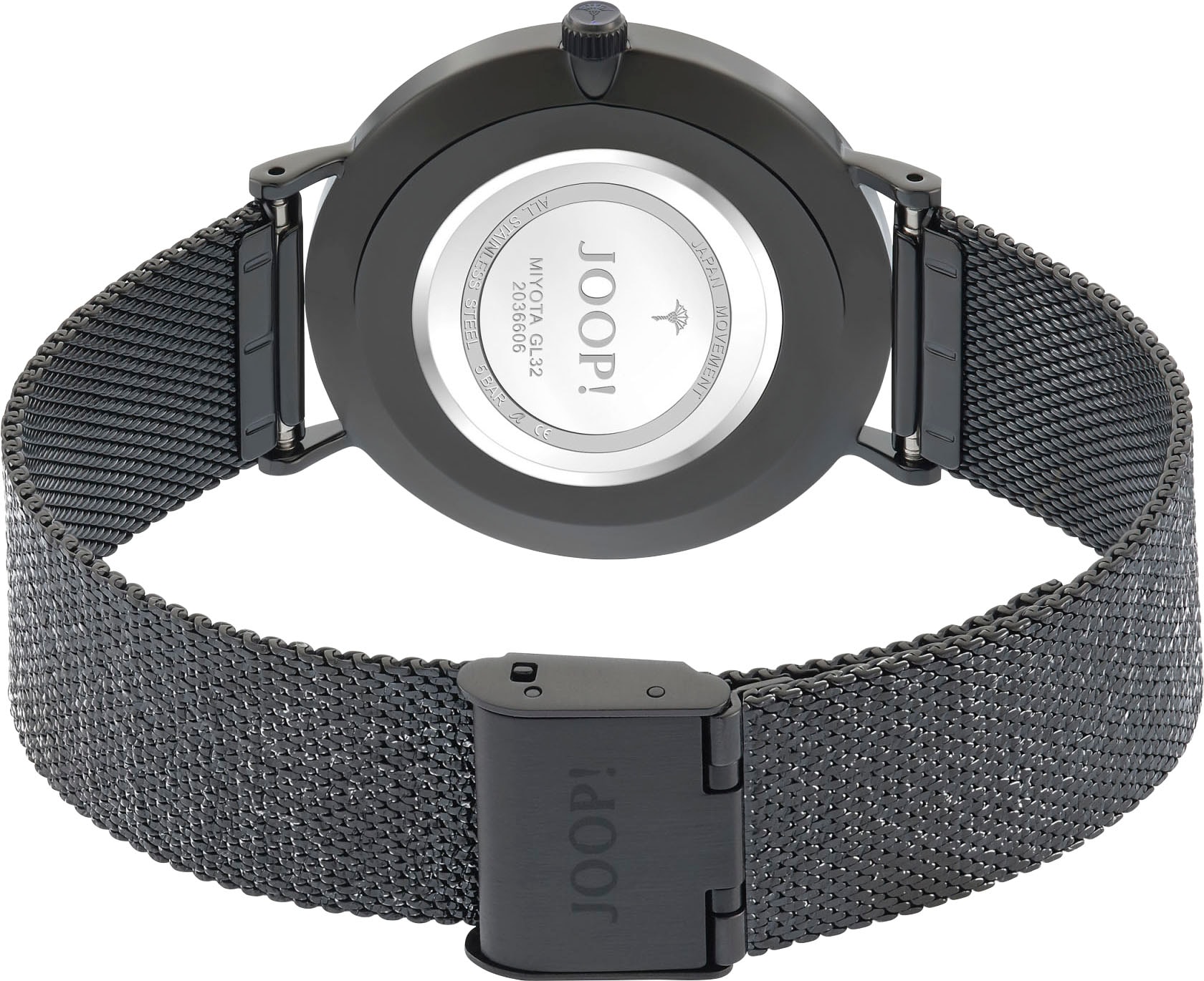 JOOP! Quarzuhr, Armbanduhr, Damenuhr, analog, Edelstahlarmband