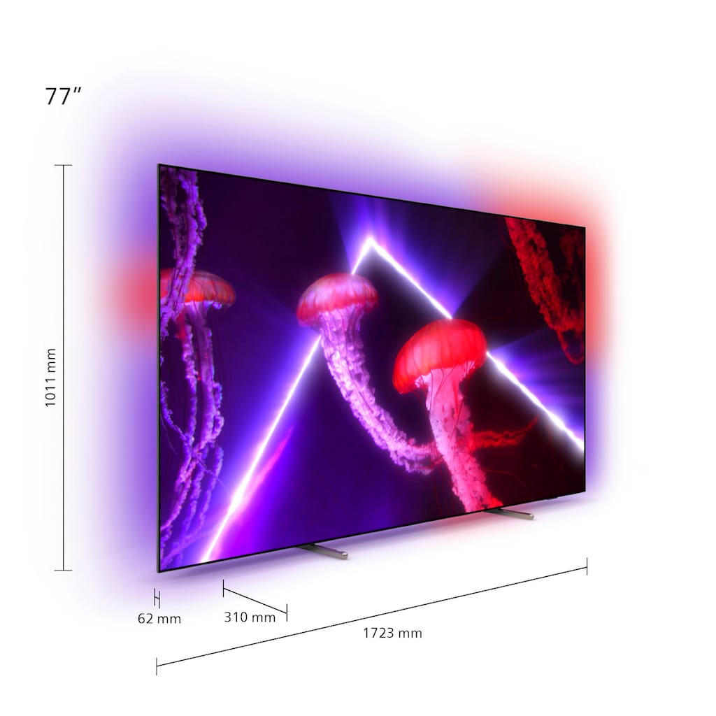 Philips OLED-Fernseher »77OLED807/12«, 195 cm/77 Zoll, 4K Ultra HD, Smart-TV-Android TV