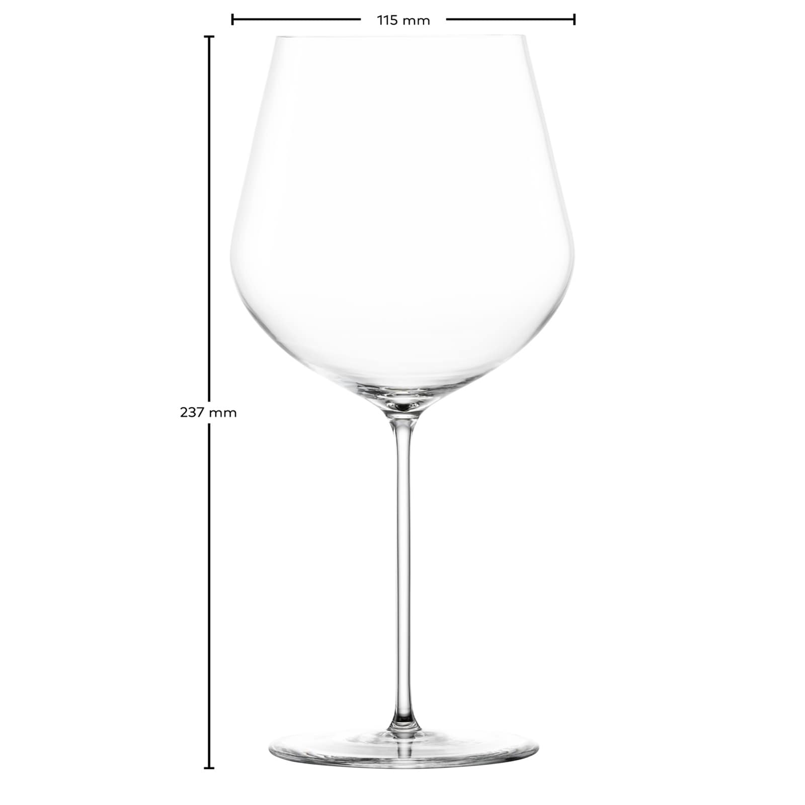Zwiesel Glas Rotweinglas »Burgunder Rotweingläser VUELO 848 ml 6er Set transparent« Spülmaschinengeeignet