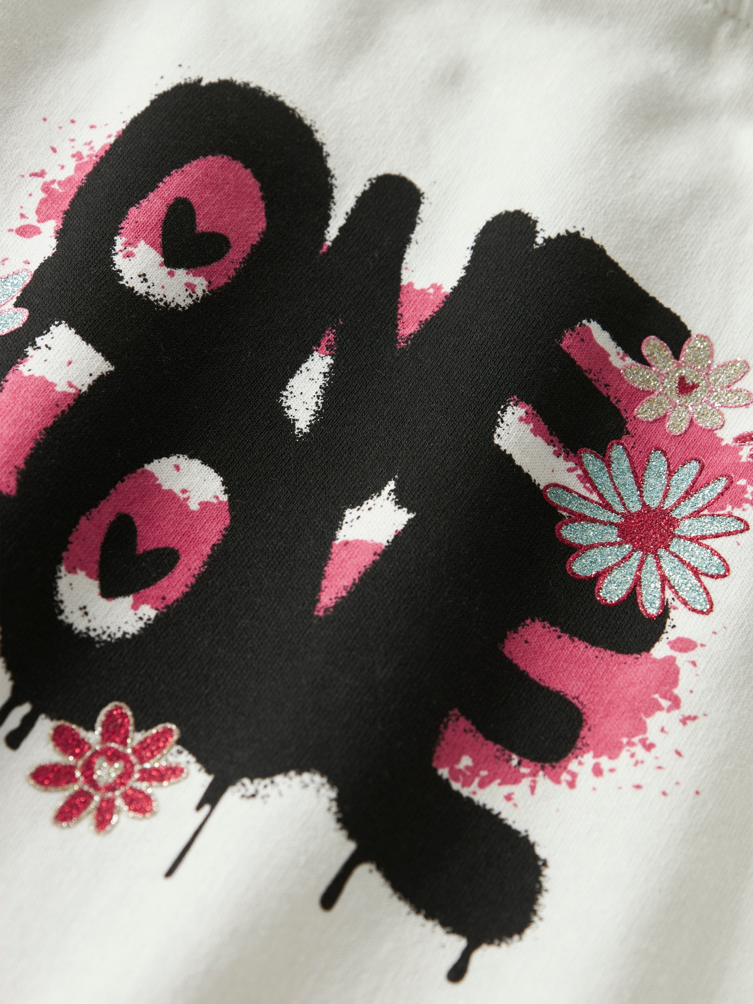 Name It Sweatshirt »NKFKORY LS CROP BOXY SWE WH BRU PS NOOS«