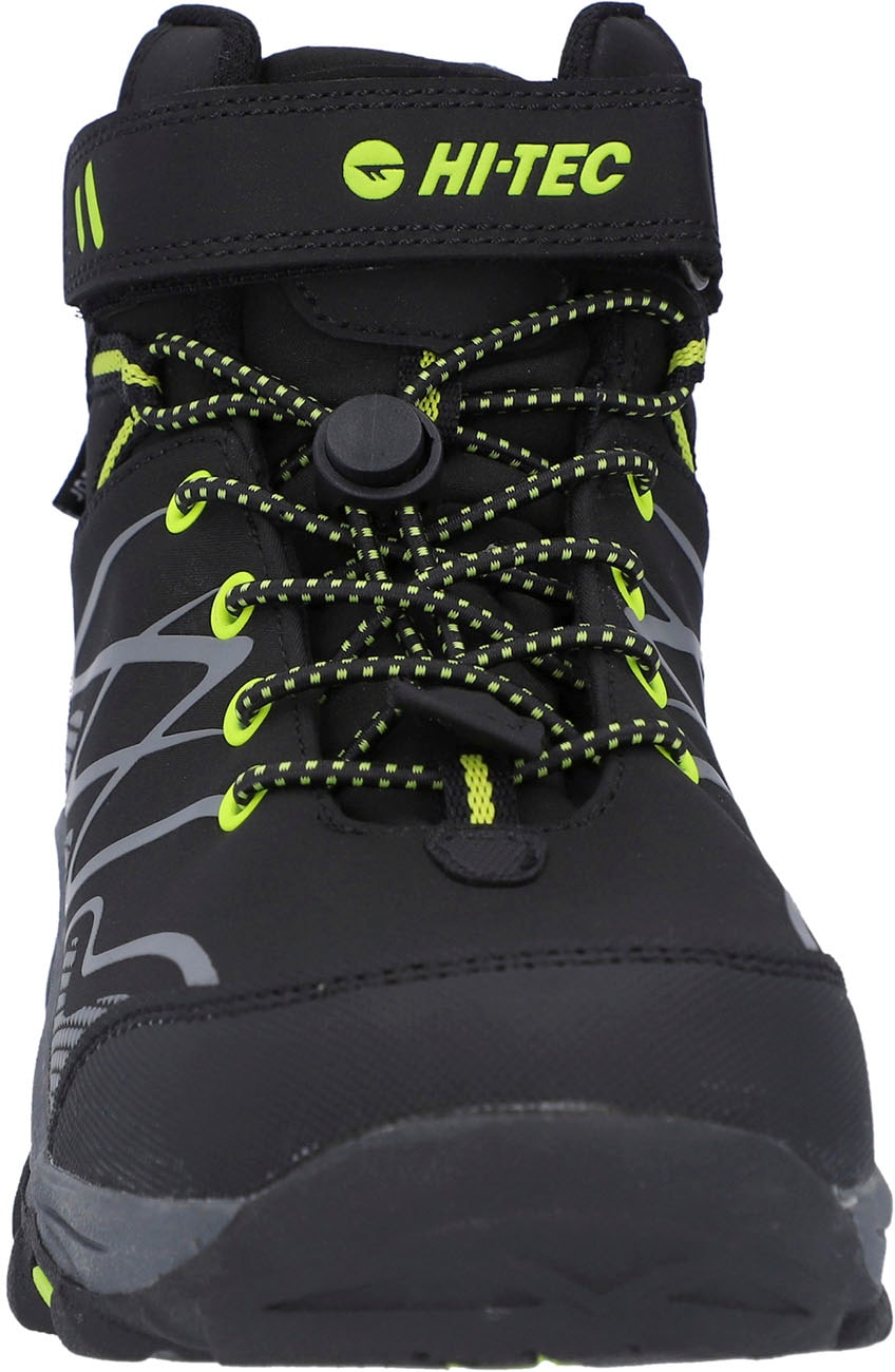 Hi-Tec Outdoorschuh »Hi-Tec Blackout Mid Wp Jr«, Klett-/Schnürkombination, wasserdicht