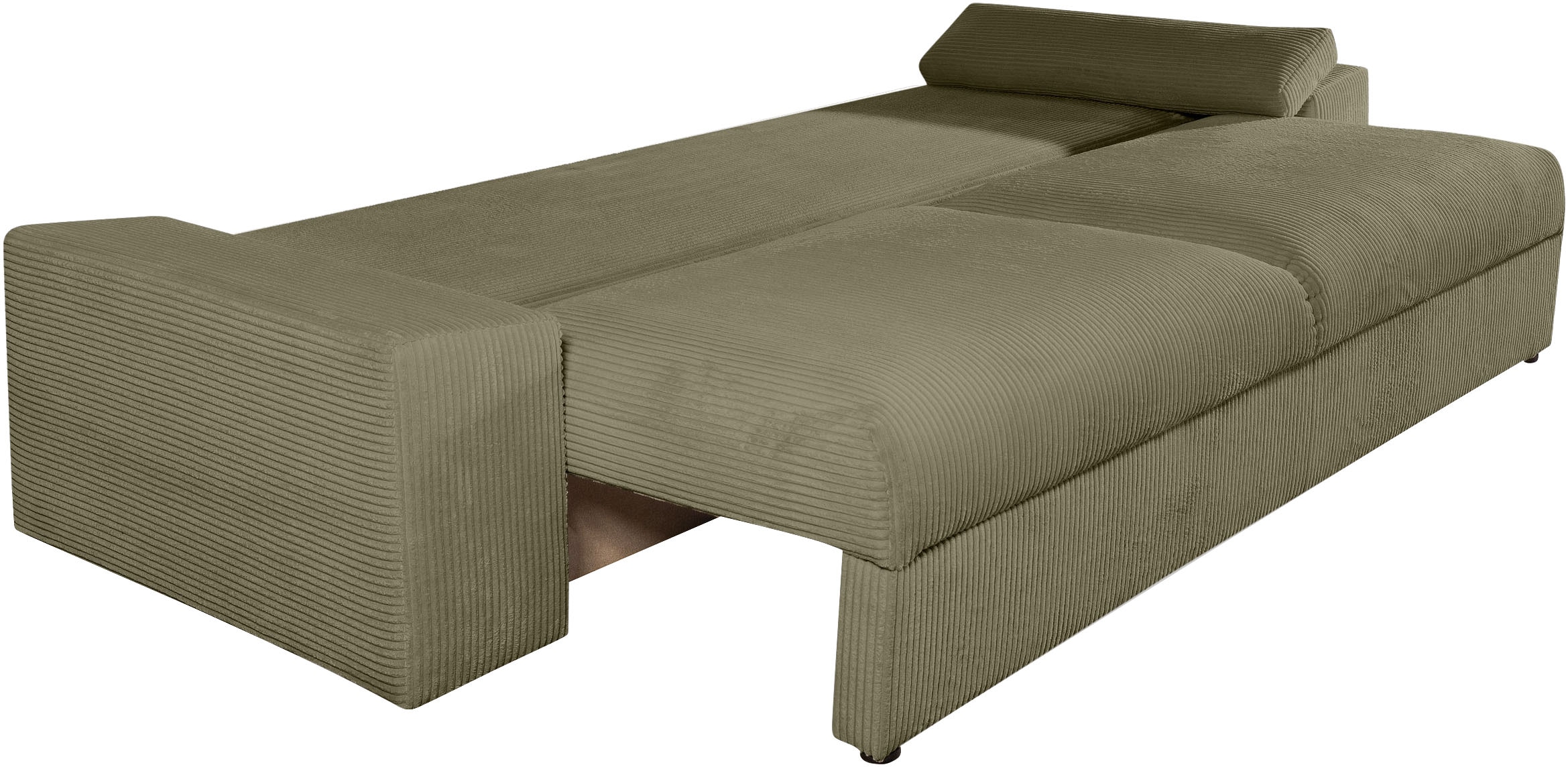 COLLECTION AB Schlafsofa »Mara, B: 249 cm, Liegefl. 139x195 cm« Dauer-Schlaffunktion, Bettkasten & Federkern, wahlweise mit Topper
